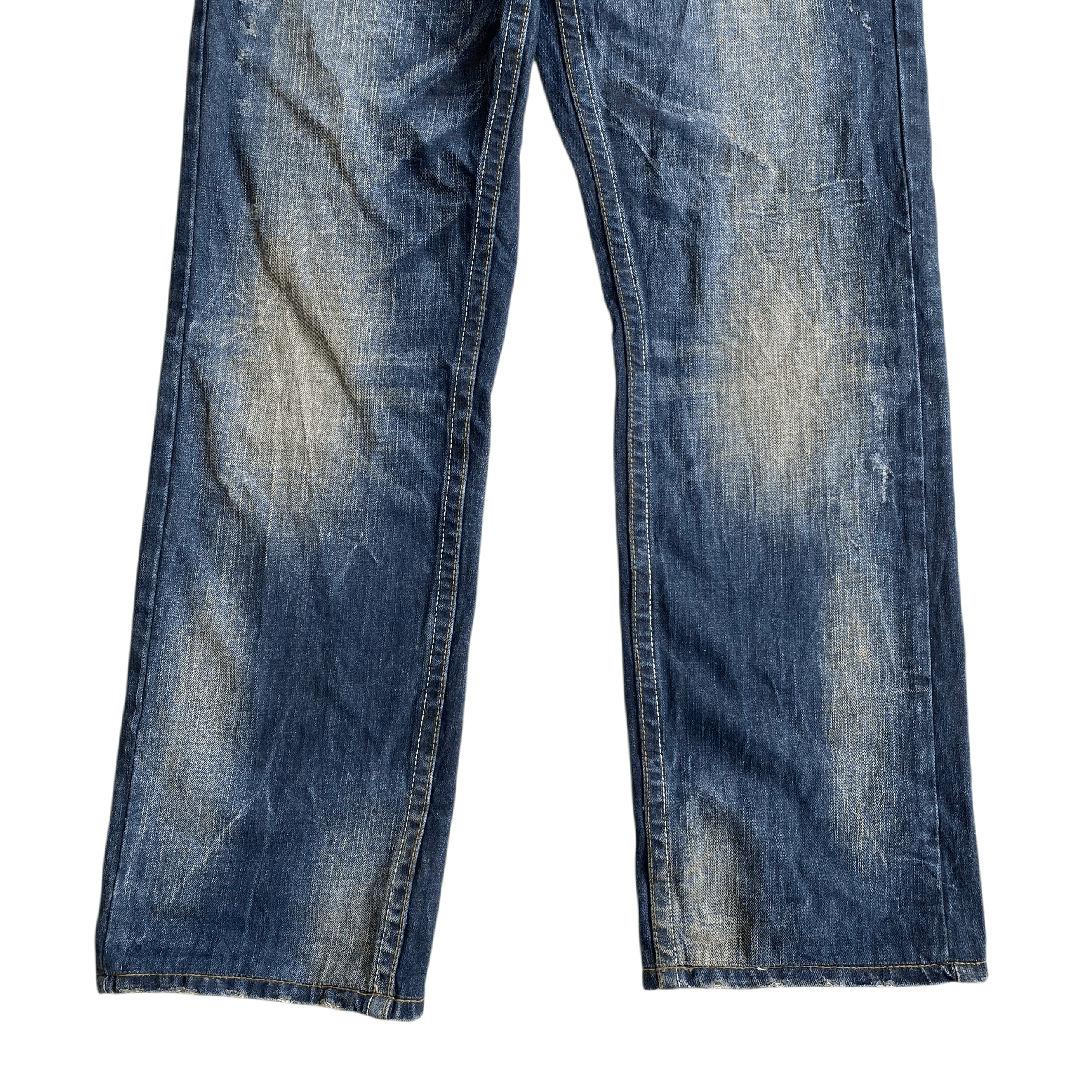 Ed Hardy Red Pepper Embroidered Wings Whisker Clawmark Denim Jeans Size US 32 / EU 48 - 4 Thumbnail