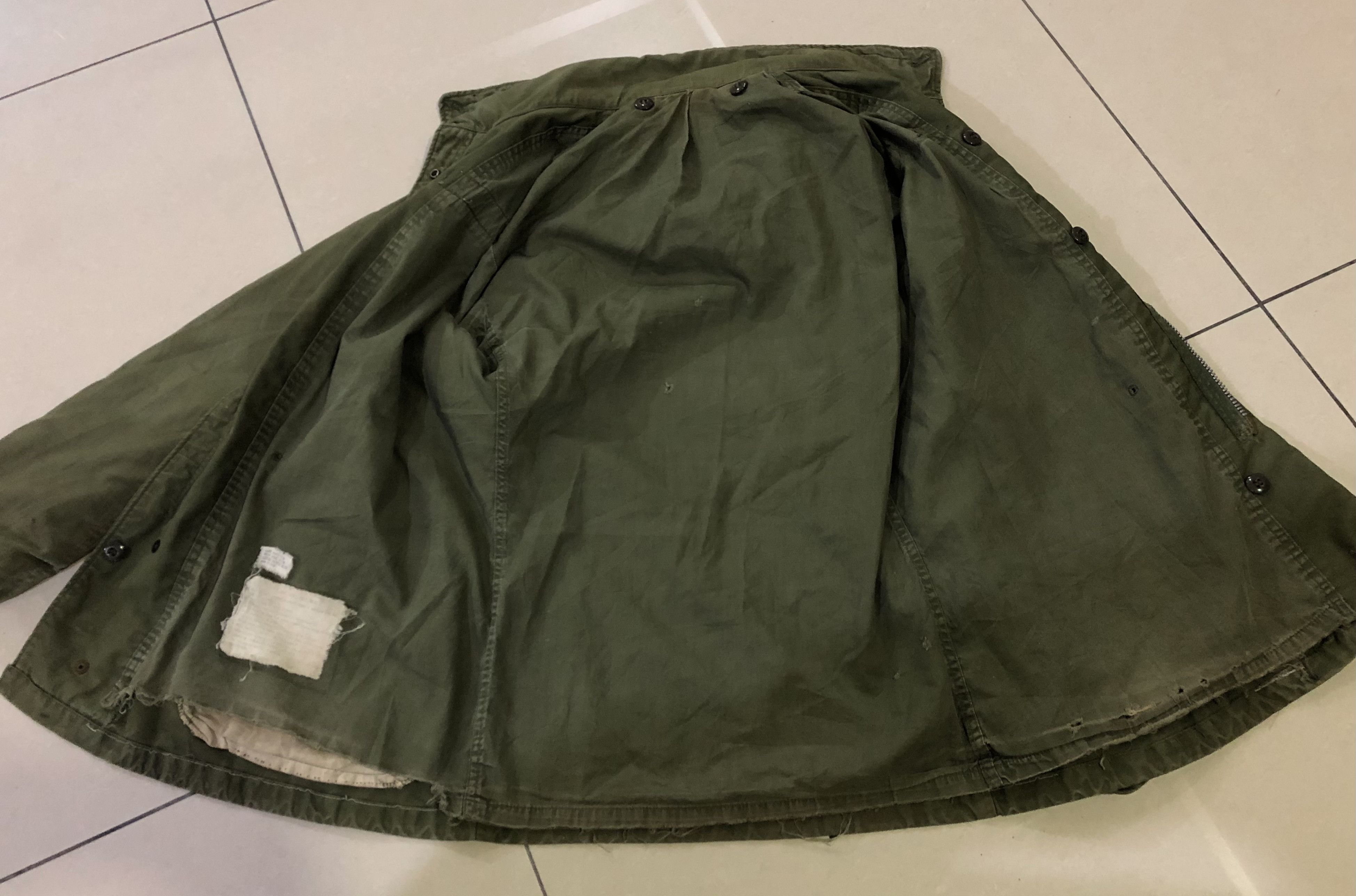 Vintage Rare 60s First Pattern M65 US Army Field Jacket Vietnam War Size US M / EU 48-50 / 2 - 16 Thumbnail
