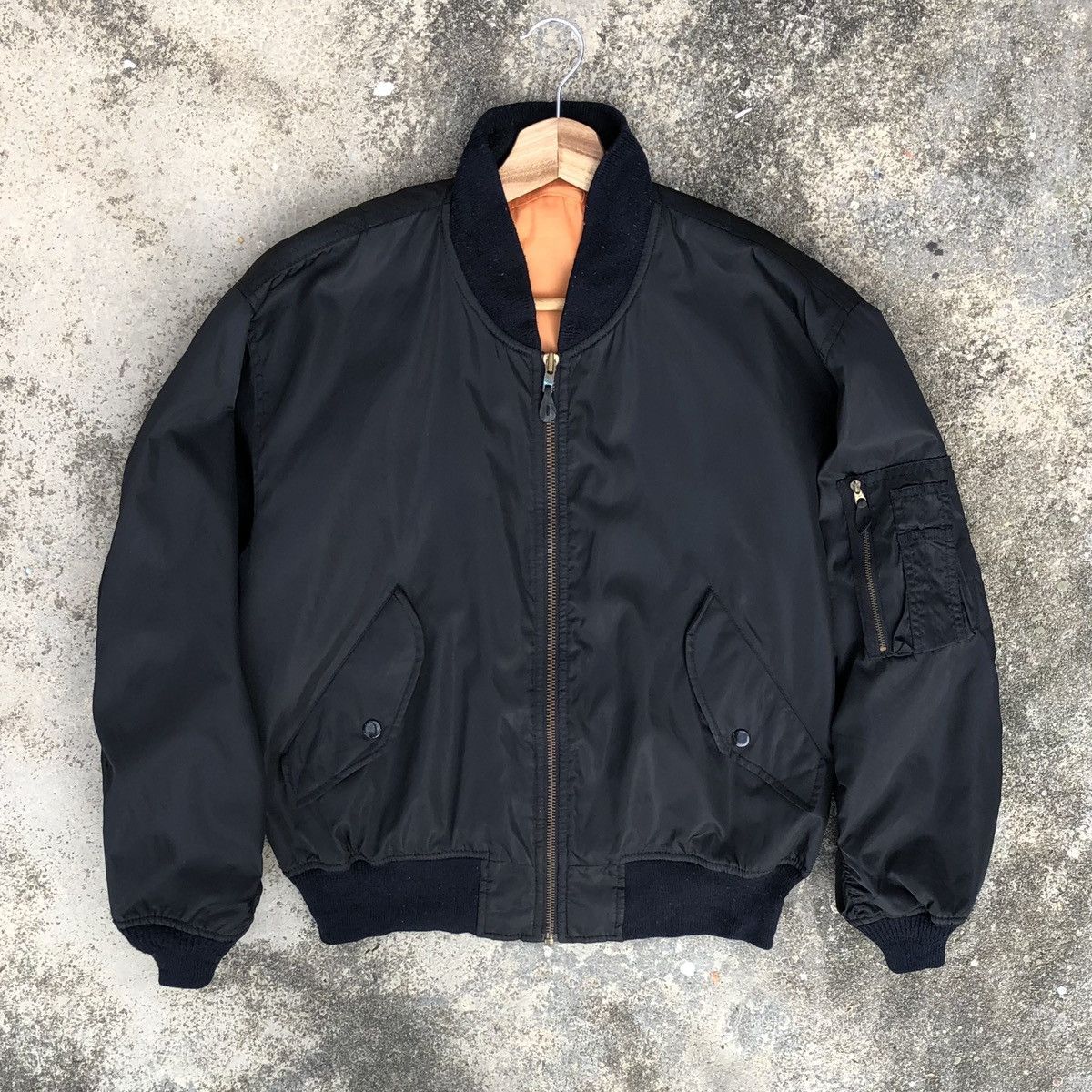 Vintage Vintage Flyer’s Man Intermediate Ma-1 Bomber Jacket Size US M / EU 48-50 / 2 - 1 Thumbnail