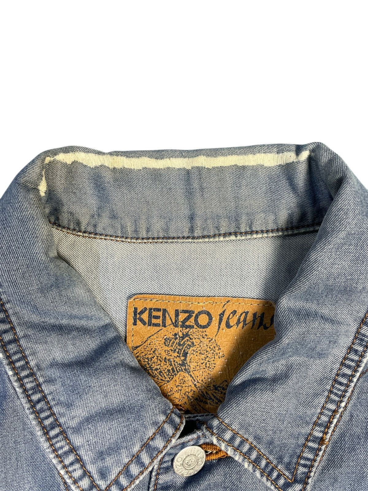 Kenzo Kenzo Jeans Denim Embroidered Vestsl Jacket Size US M / EU 48-50 / 2 - 3 Thumbnail