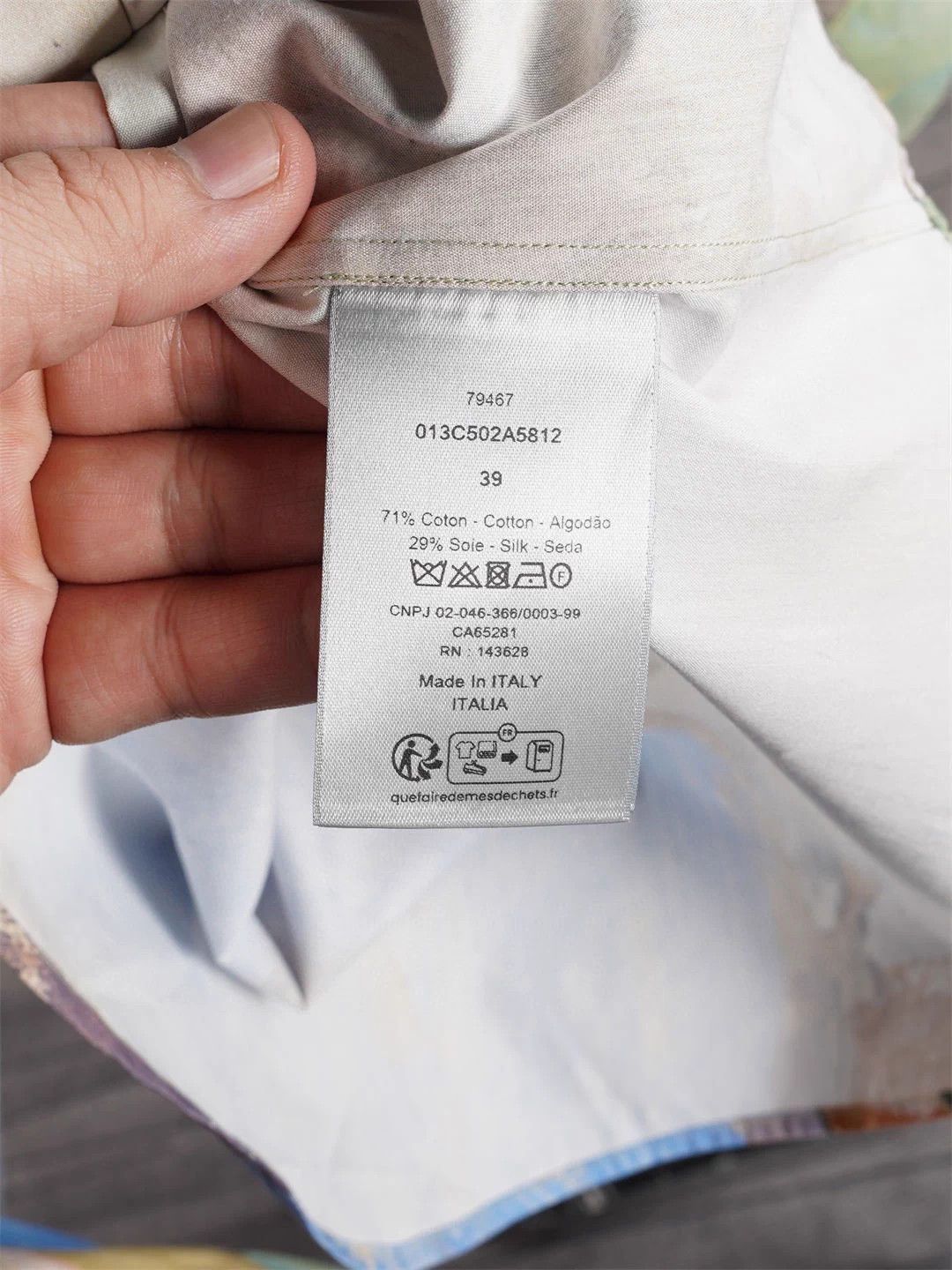 Dior Dior x Artist Oil-Painted SilkCotton Shirt 39-43 Size Up Size US XXS / EU 40 - 7 Thumbnail