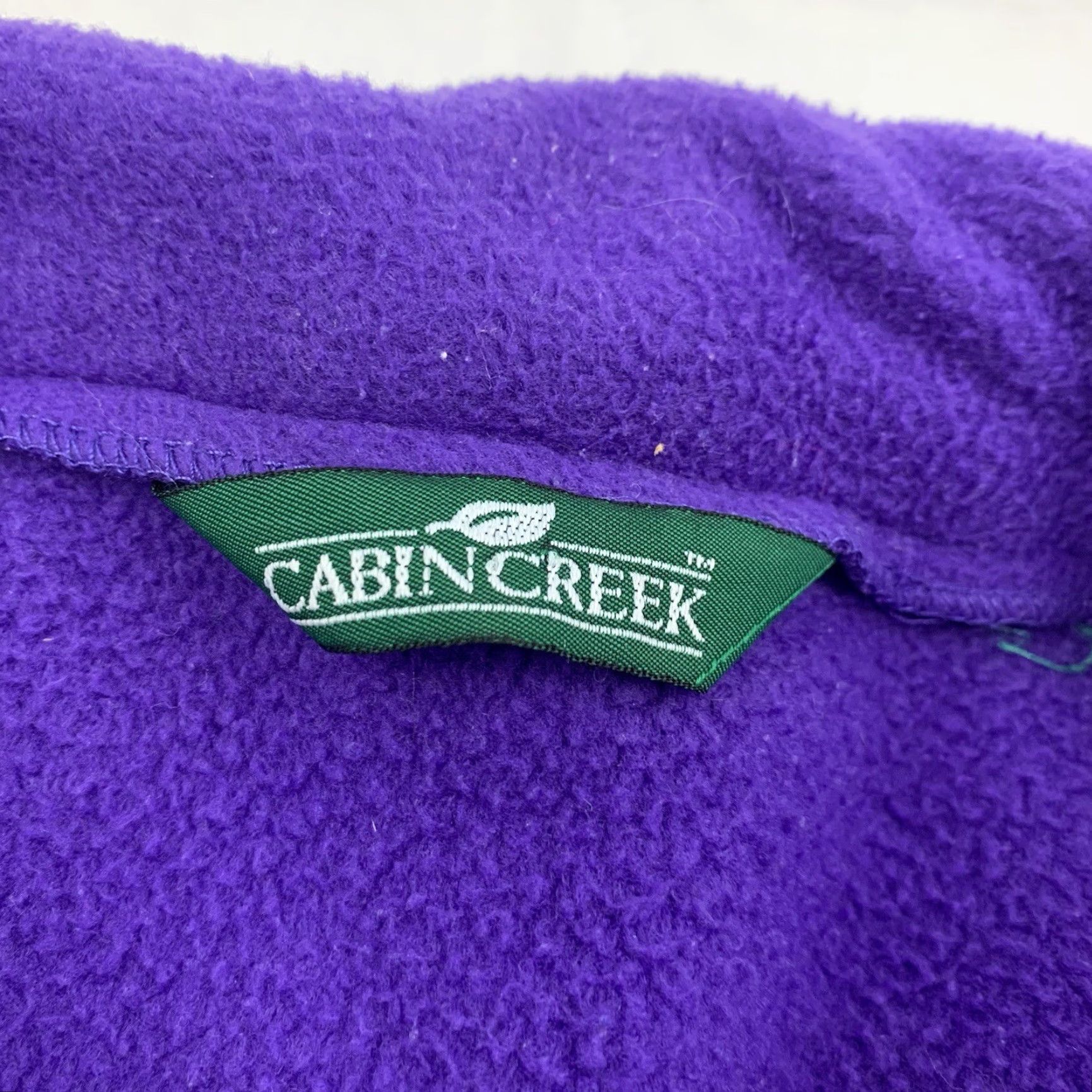 Vintage VINTAGE Cabin Creek Jacket Womens Medium Purple Fleece Full Zip Outdoors Size M / US 6-8 / IT 42-44 - 3 Thumbnail