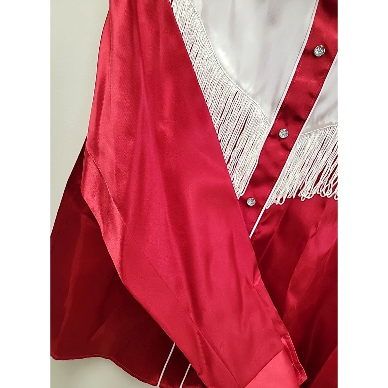 Vintage VINTAGE Caravan Western Apparel Shirt Red Fringe Women's Sz 12 Size XL / US 12-14 / IT 48-50 - 4 Thumbnail