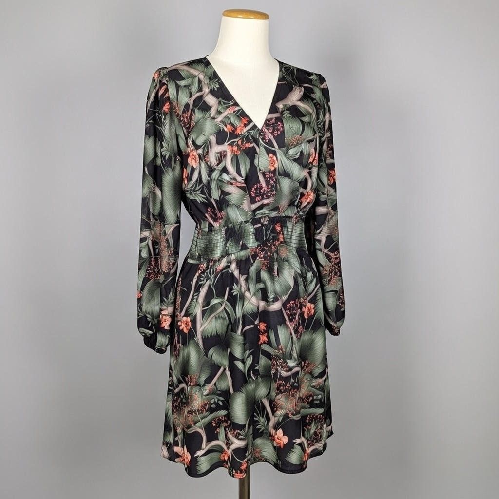 Johanna Ortiz Johanna Ortiz x H&M Floral Mini Dress Puffed Sleeves Size S / US 4 / IT 40 - 1 Thumbnail