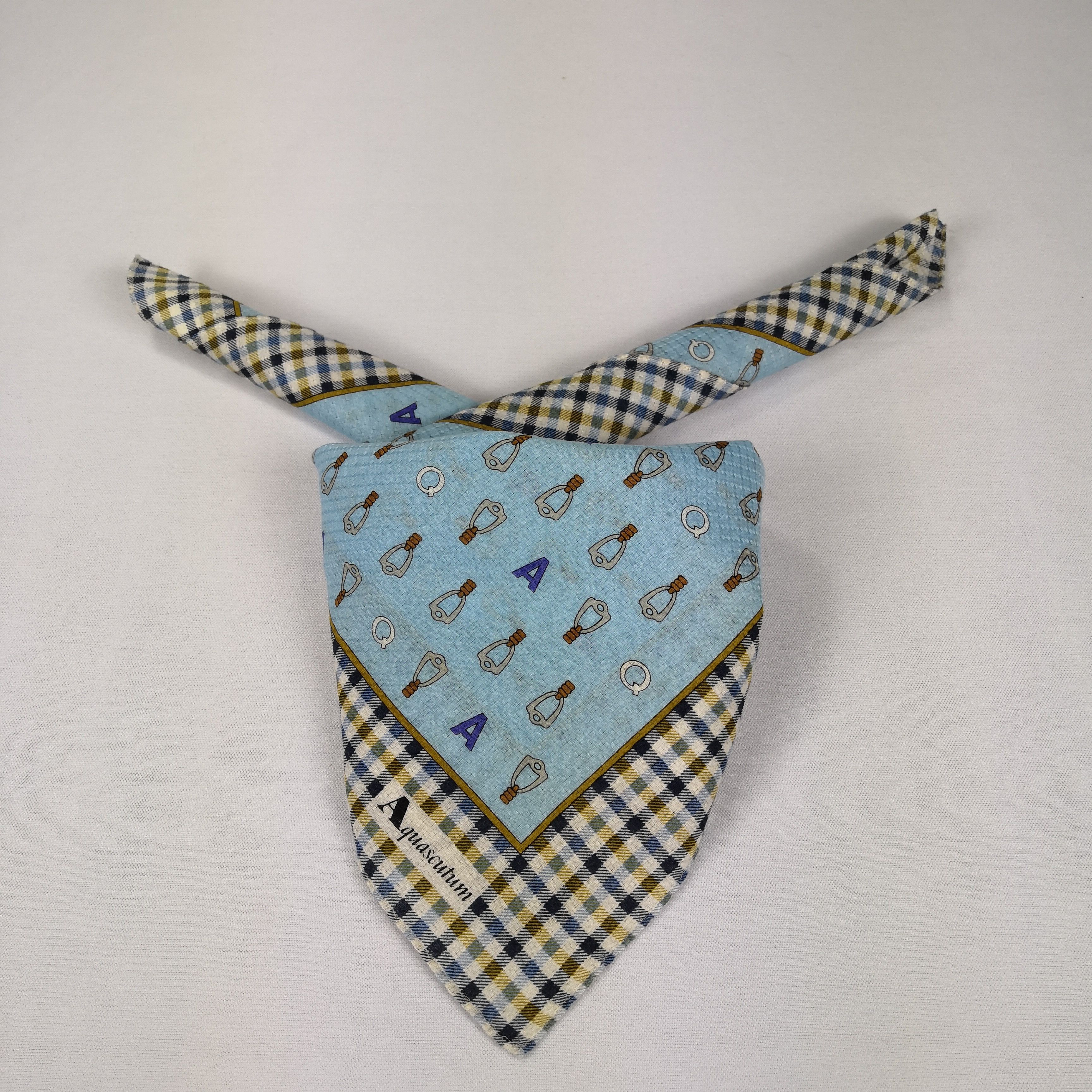 Aquascutum Vintage Aquascutum Neckerchief Handkerchief Bandana Size ONE SIZE - 1 Thumbnail
