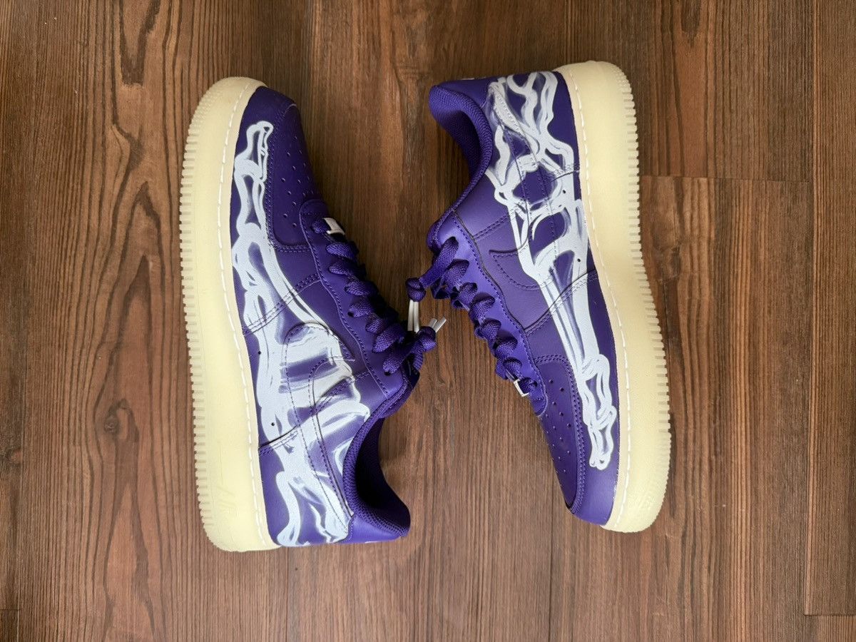 Nike Nike Air Force Purple Skeleton Size US 8.5 / EU 41-42 - 4 Thumbnail