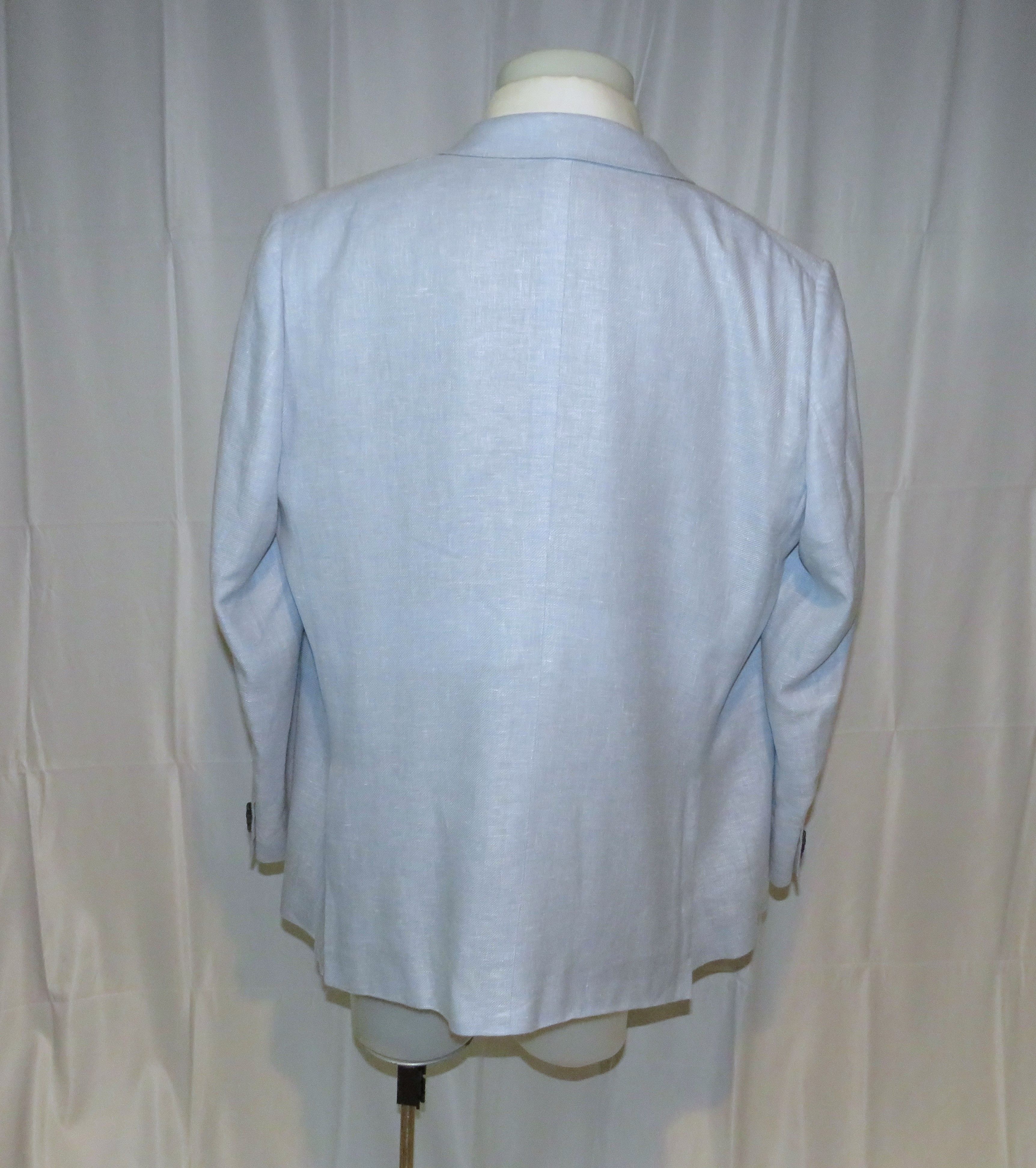 Ermenegildo Zegna Su Misura Couture Seafoam Current Silk Blend Sport Coat 50R Size 50R - 10 Thumbnail