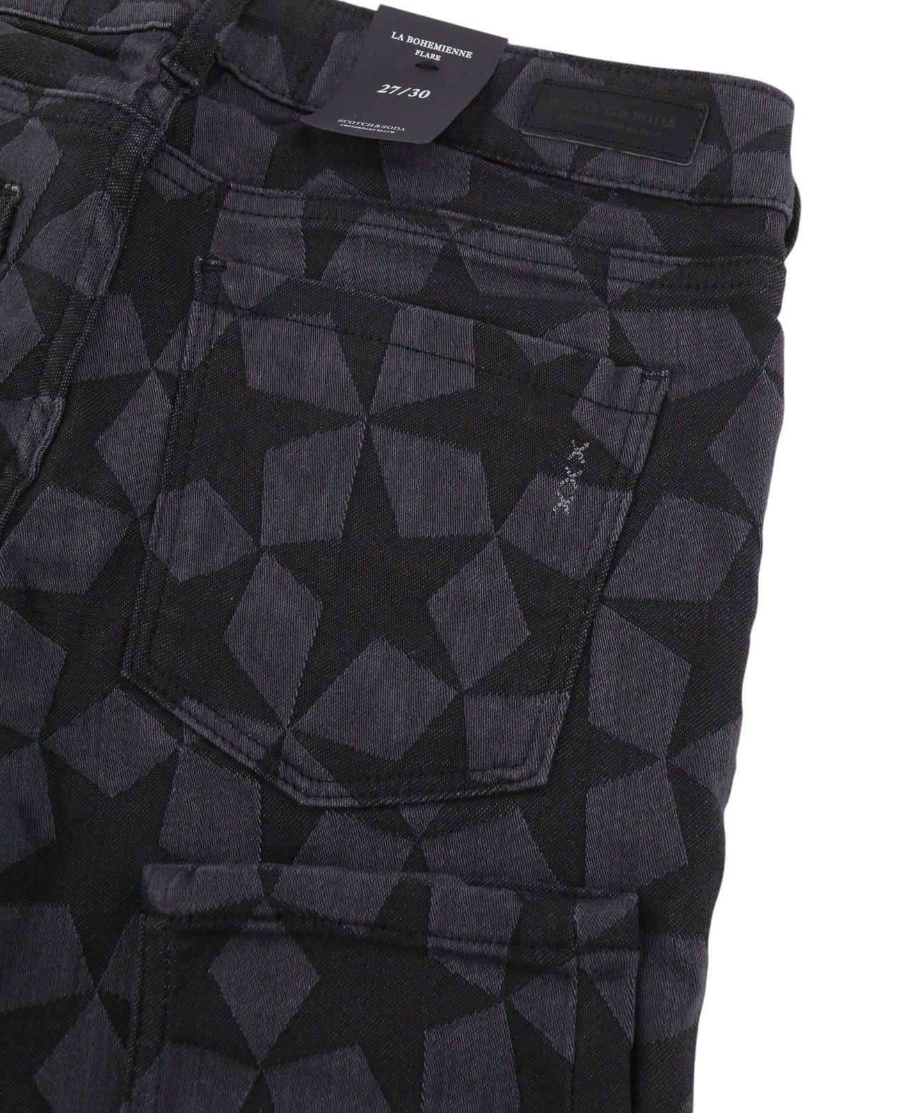 Scotch & Soda LA BOHEMIENNE W27/L30 Black Stars Mid Rise 91017 Size 27" / US 4 / IT 40 - 7 Thumbnail