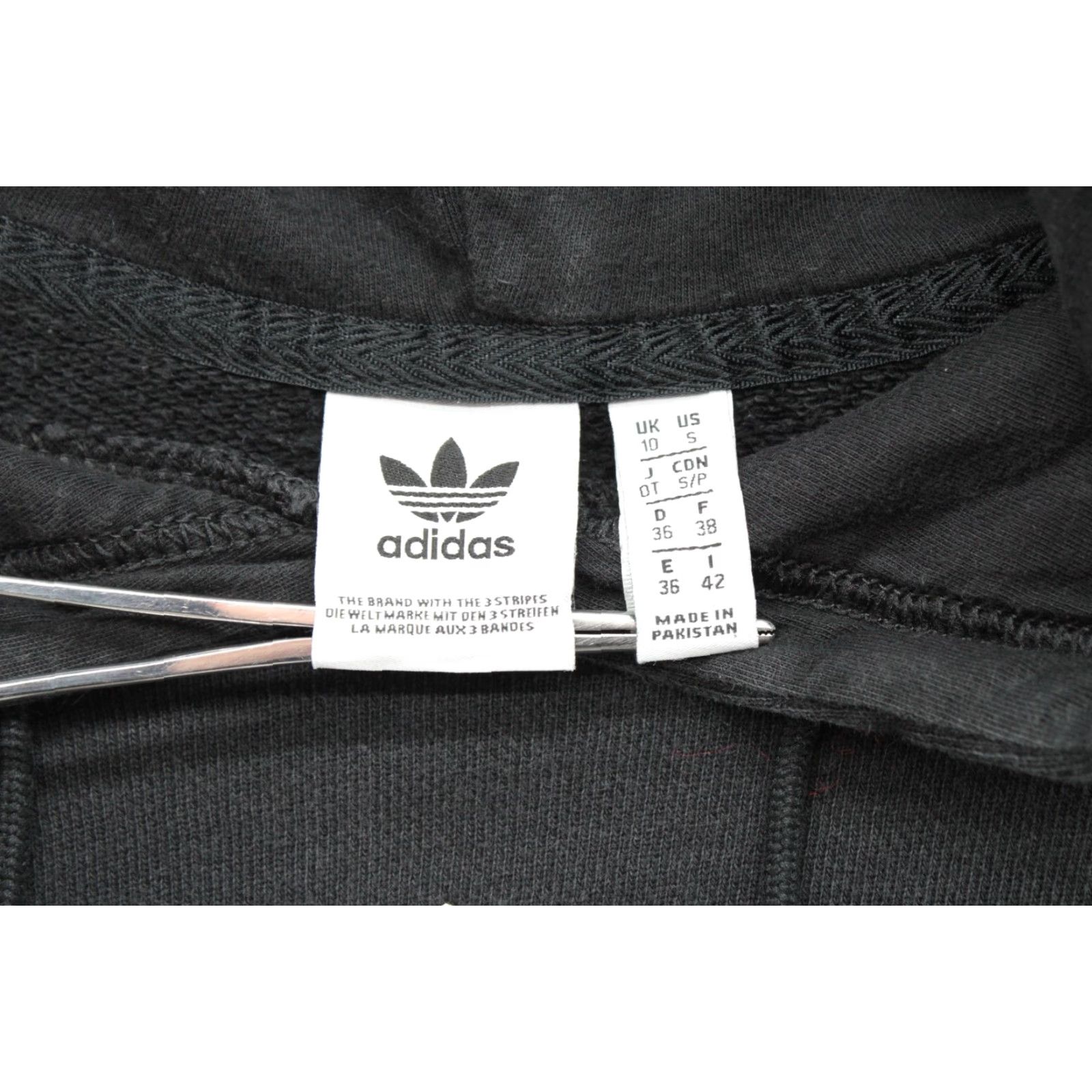 Adidas Adidas Hoodie Women's Small Black 3 Stripe Logo Pullover Casual Size S / US 4 / IT 40 - 3 Thumbnail