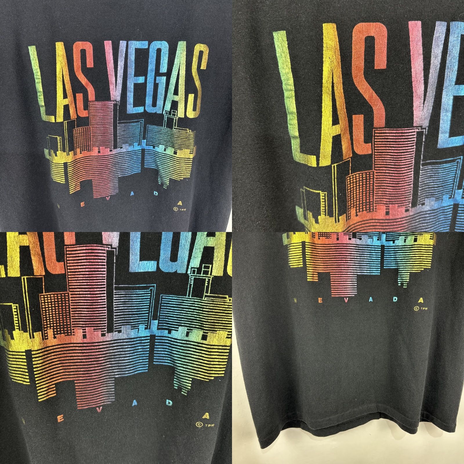 Vintage VINTAGE Las Vegas T Shirt XL Gambling Hotels Casinos City Scape Textile Prints 90s Mens Size US XL / EU 56 / 4 - 8 Thumbnail