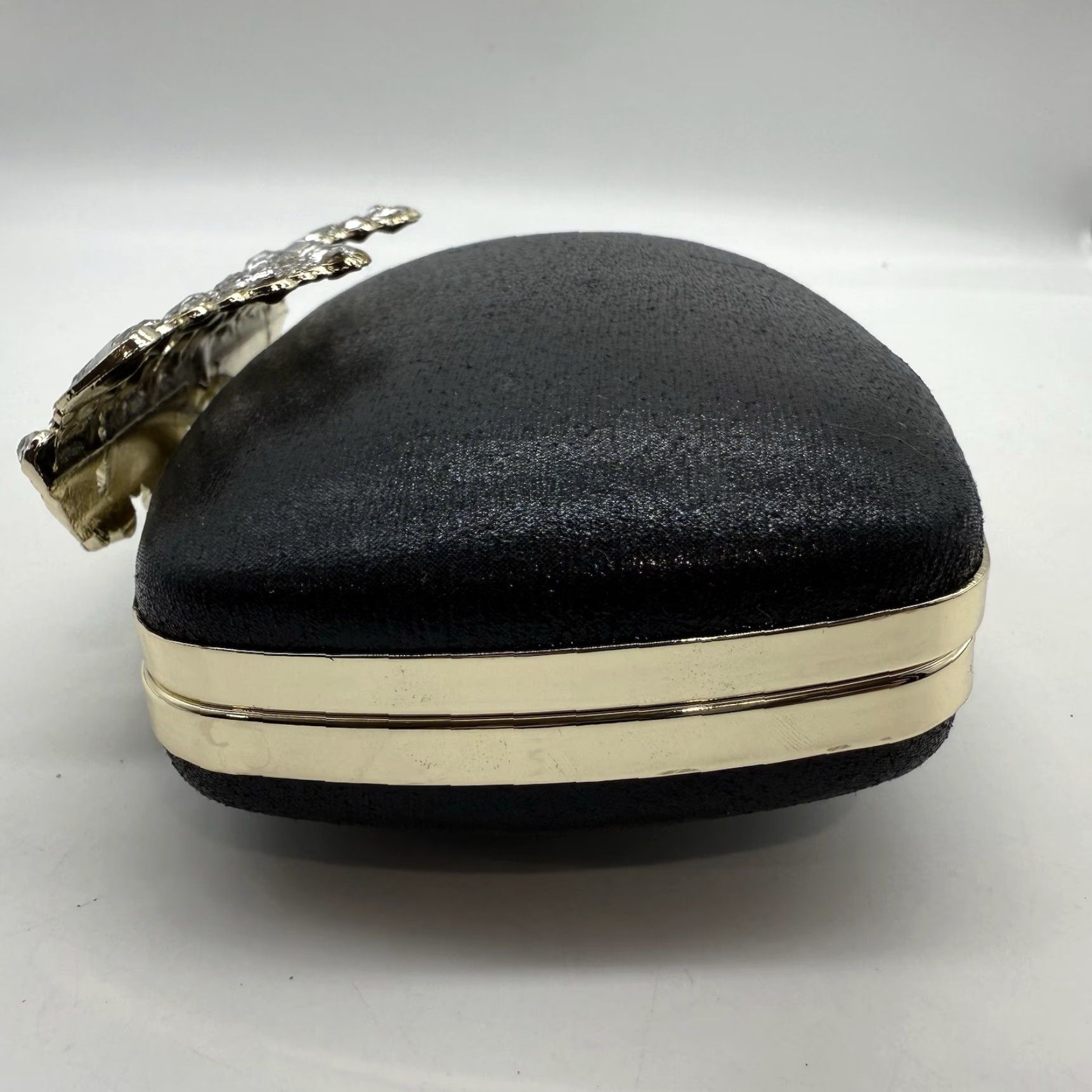 Vintage Kate Landry Black Clutch Evening Bag Rhinestones Crossbody Ladies Size ONE SIZE - 5 Thumbnail