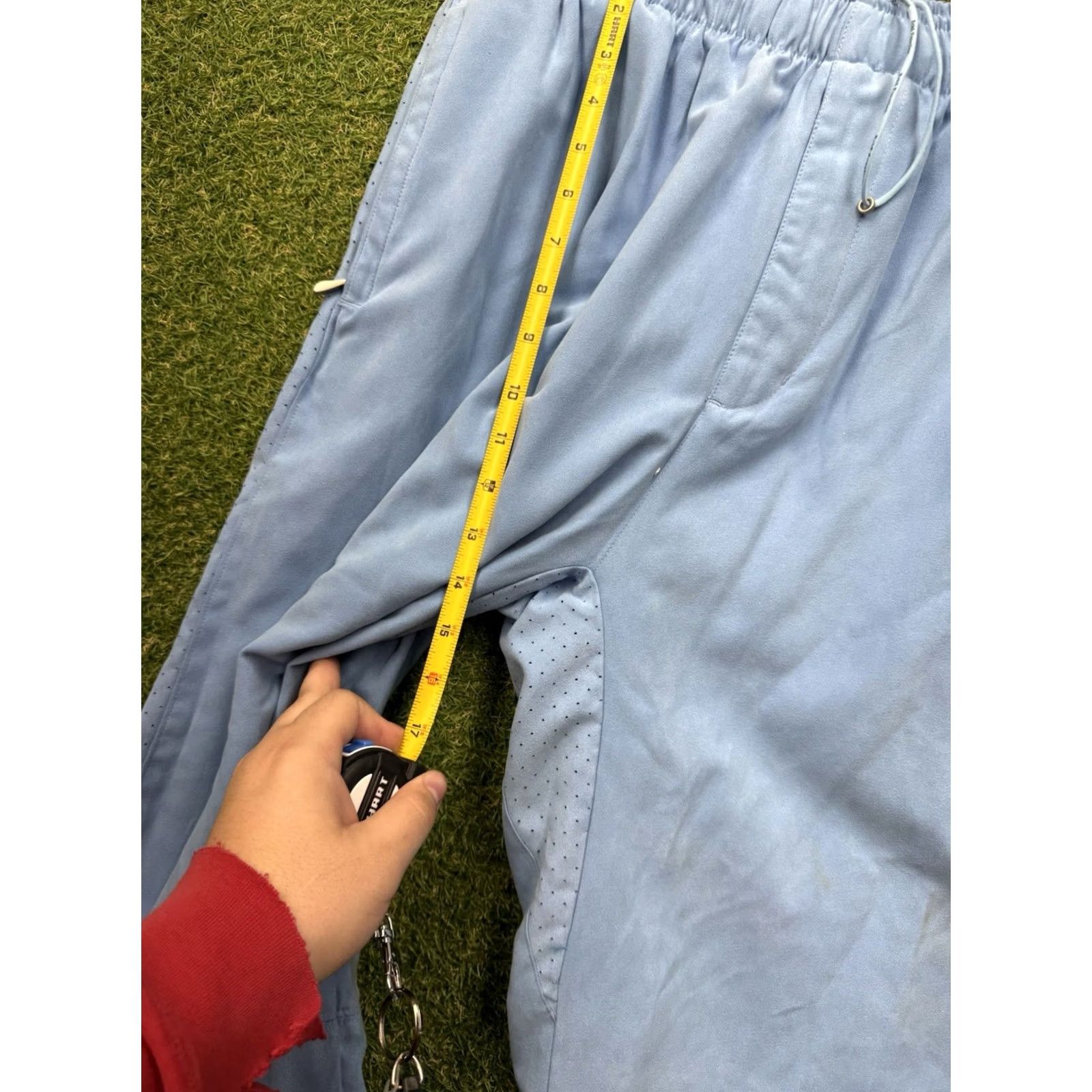 Ecko Unltd. VINTAGE Ecko Unltd Track Pants Mens XL Blue Zip Ankle Drawstring Windbreaker Casual Y2K Size US 36 / EU 52 - 4 Thumbnail