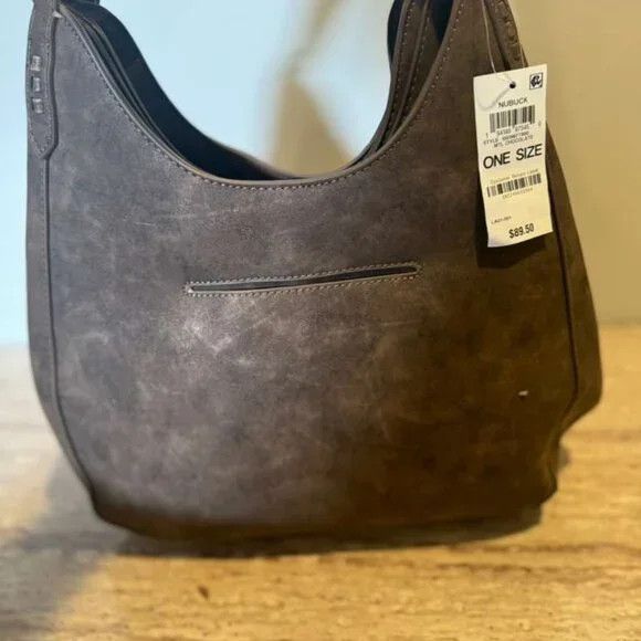 Style & Co Style Co Whip-Stitch Soft Hobo Bag Melted Chocolate Size ONE SIZE - 4 Thumbnail