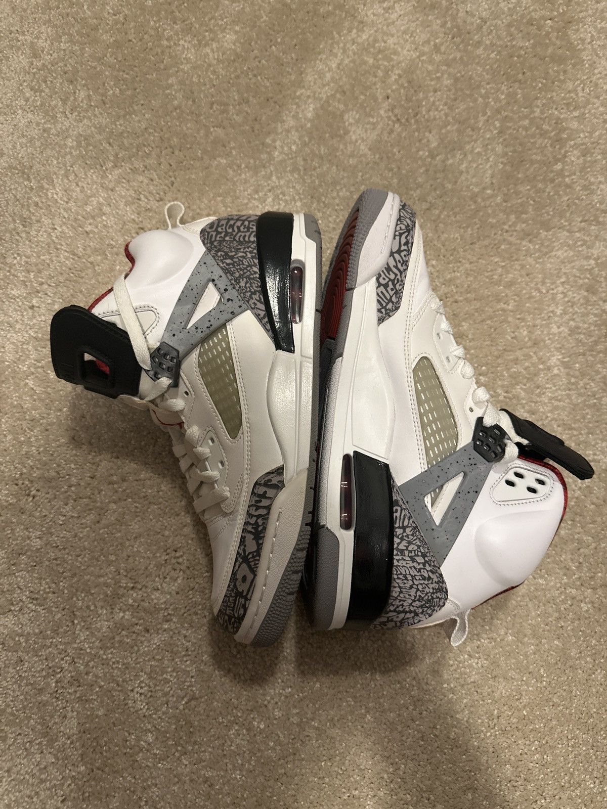 Jordan Brand Air Jordan Spizike White Cement (with polysorb soles) Size US 9.5 / EU 42-43 - 1 Thumbnail