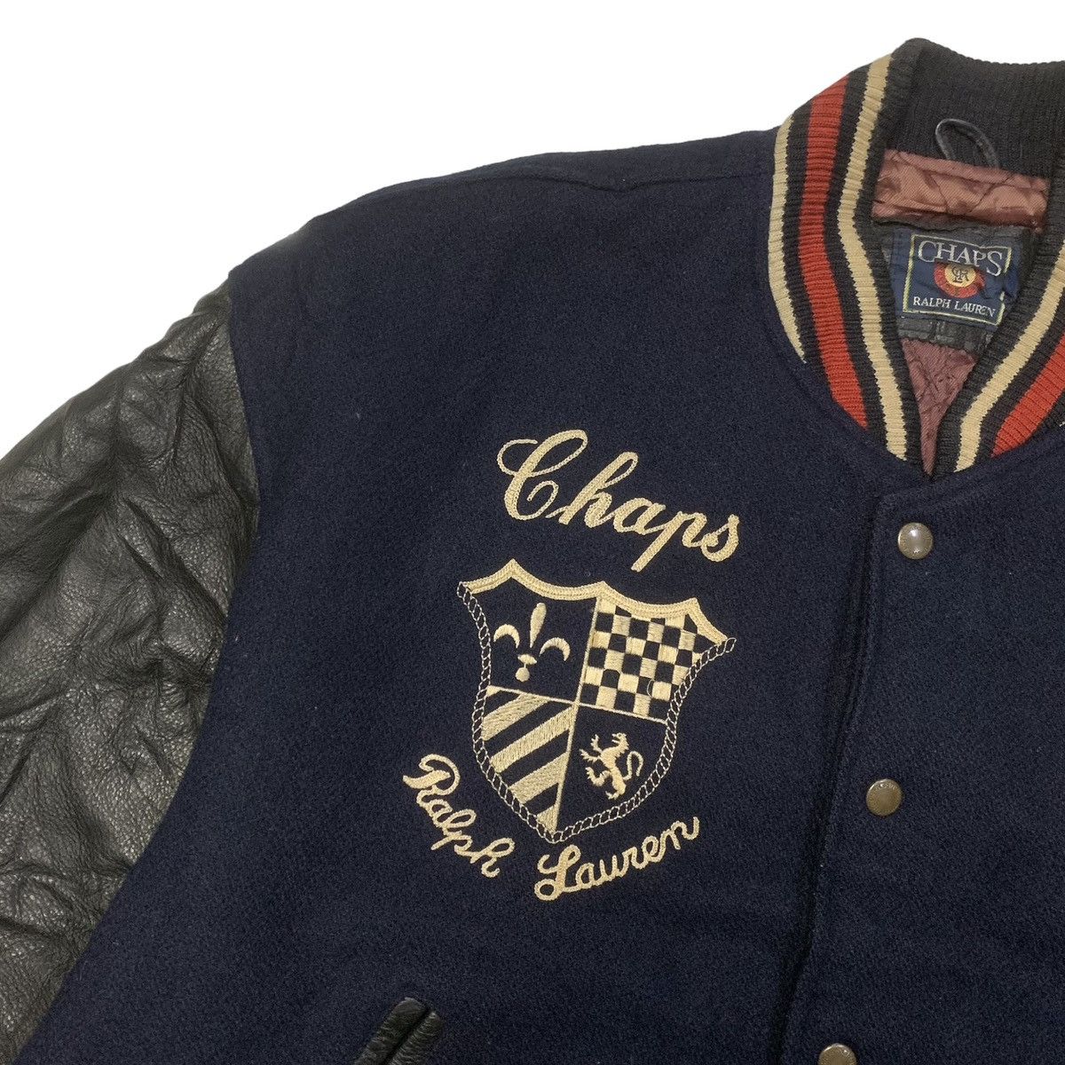 Chaps Ralph Lauren × Polo Ralph Lauren × Vintage Chaps Ralph Lauren 17th Collegiate Varsity Jacket Size US L / EU 52-54 / 3 - 4 Thumbnail