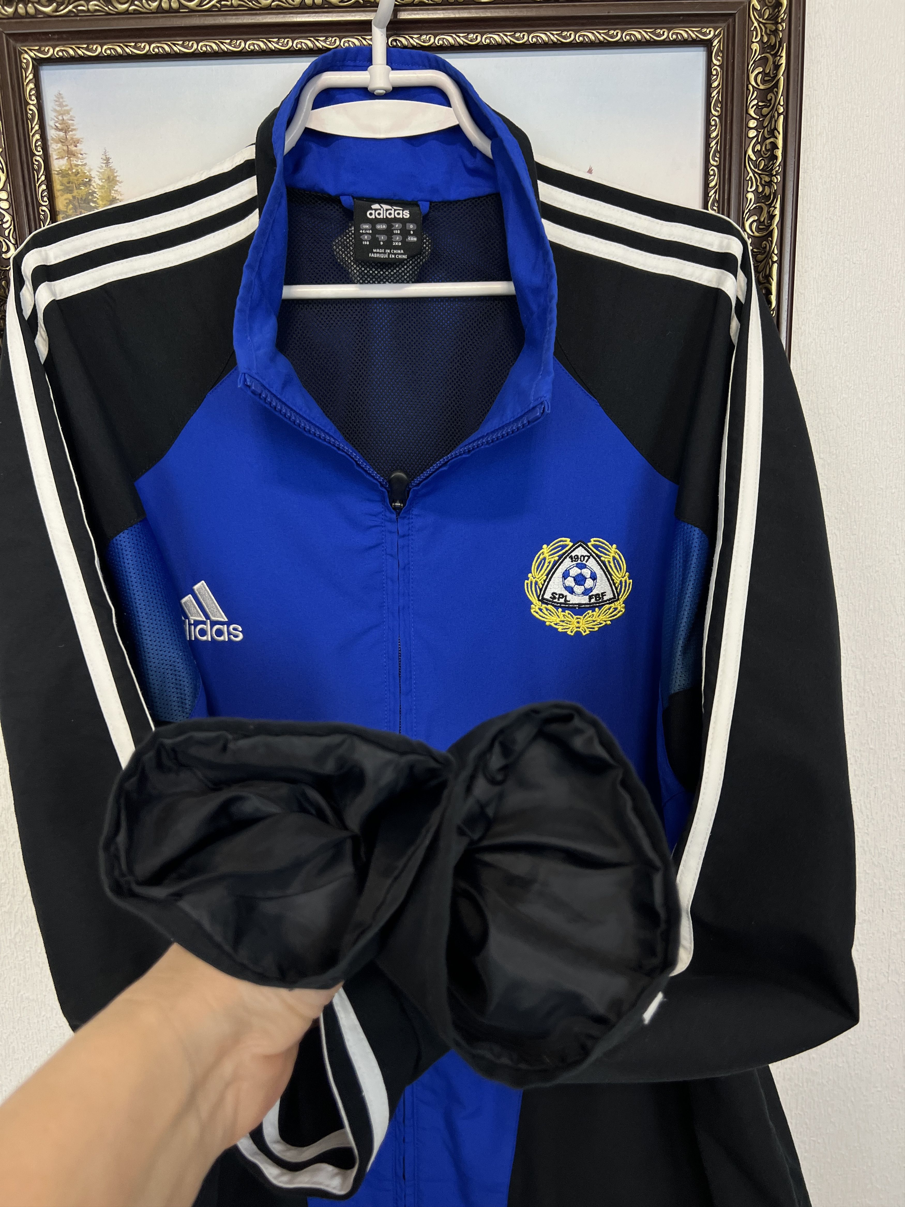 Adidas Vintage Finland Football Jacket Soccer Track Top National Size US XL / EU 56 / 4 - 6 Thumbnail