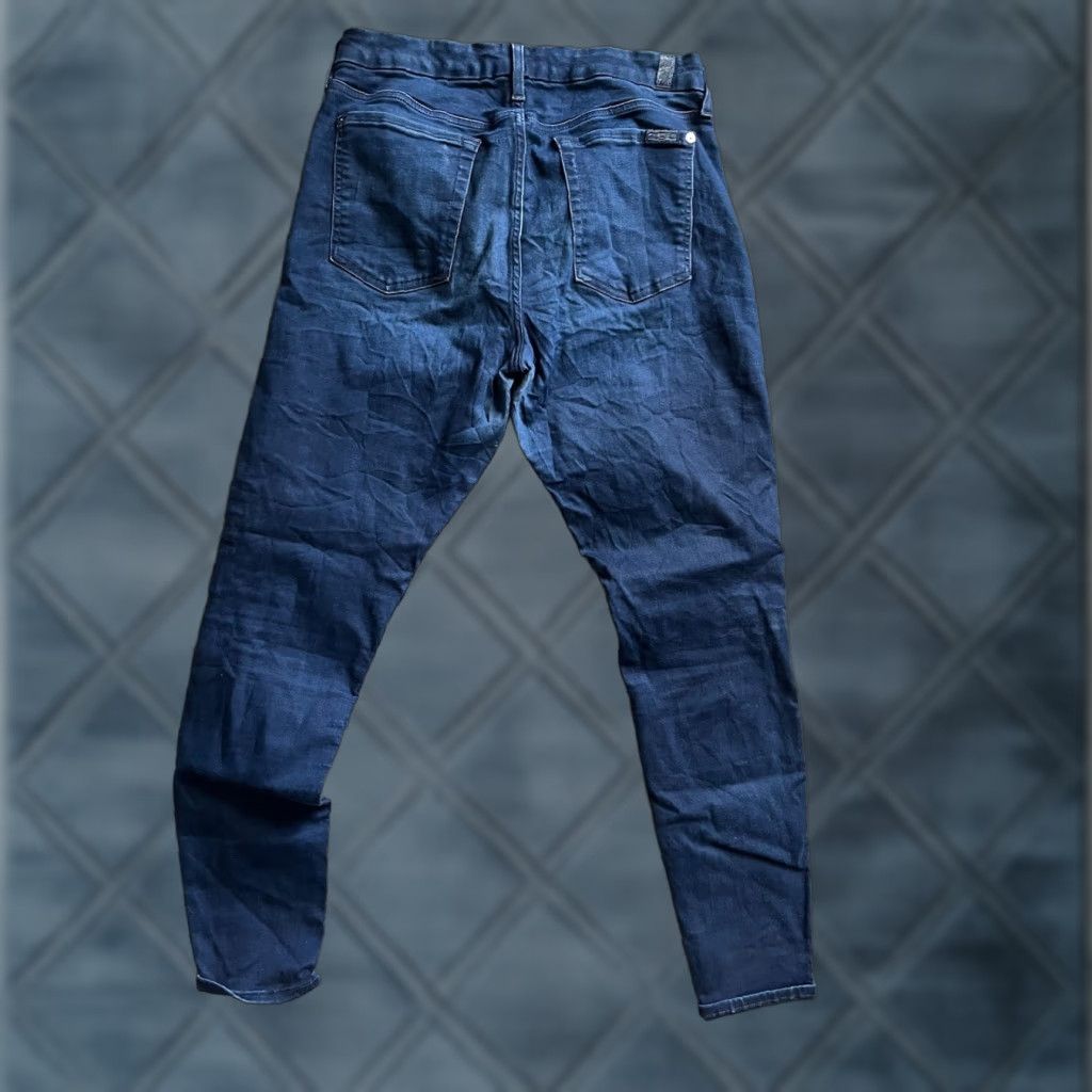 7 For All Mankind VINTAGE 7 For All Mankind Women's Skinny Jeans Ankle Fit Medium Wash Blue Denim Size 31 Size 24" / US 00 / IT 34 - 1 Thumbnail