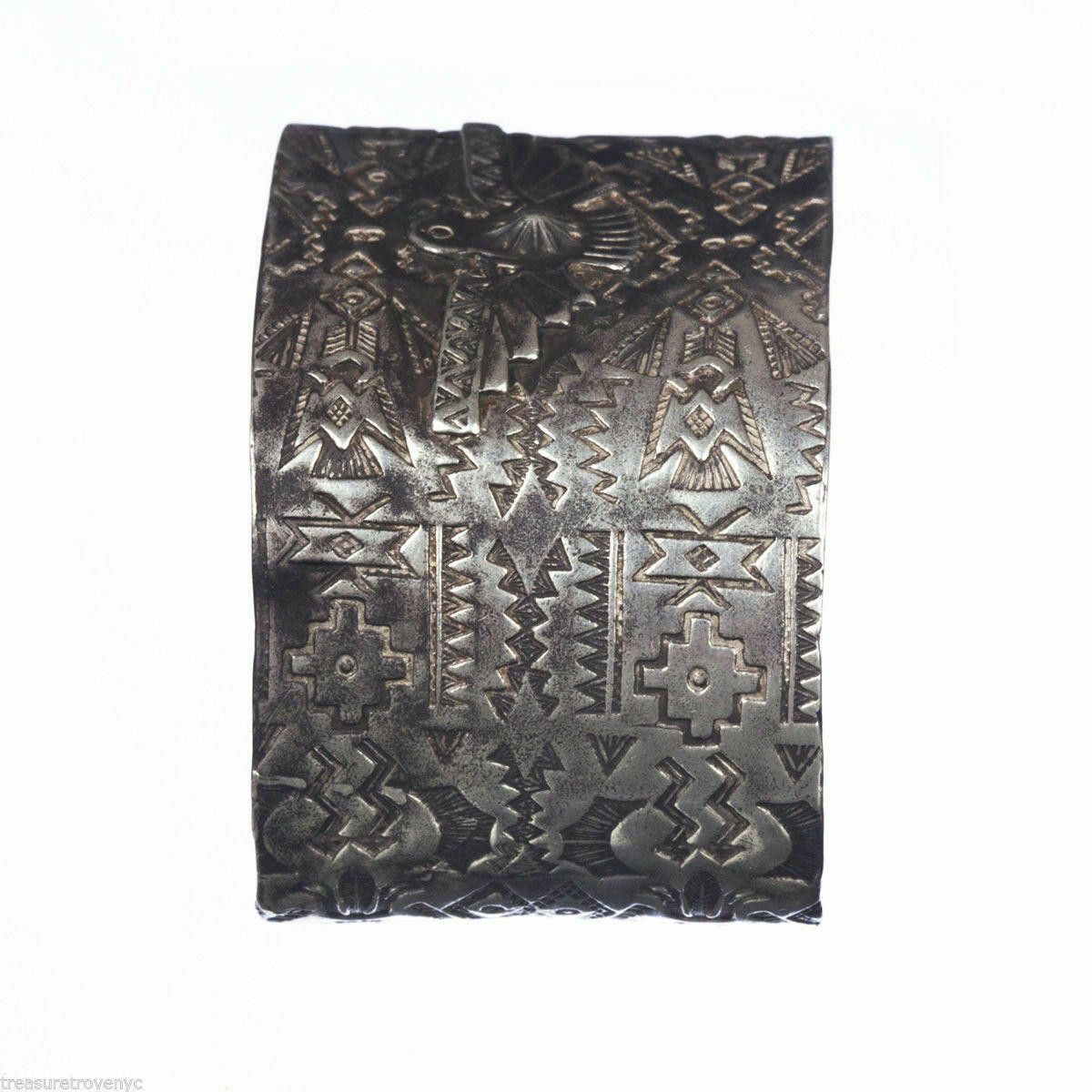 Designer Tribal Sterling Silver Inspired Cuff Bracelet Alberto Juan Size ONE SIZE - 3 Thumbnail