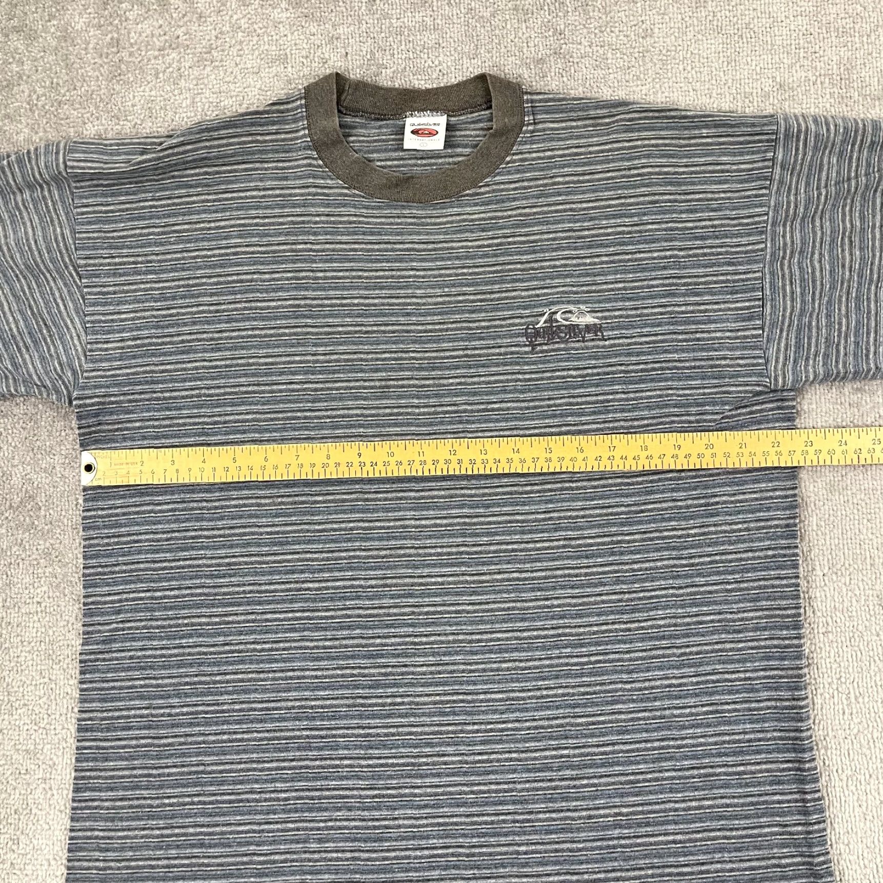 Quiksilver Vintage Quiksilver Shirt Mens Large Blue Embroidered Stripe Beach Surf Skate USA Size US L / EU 52-54 / 3 - 6 Thumbnail