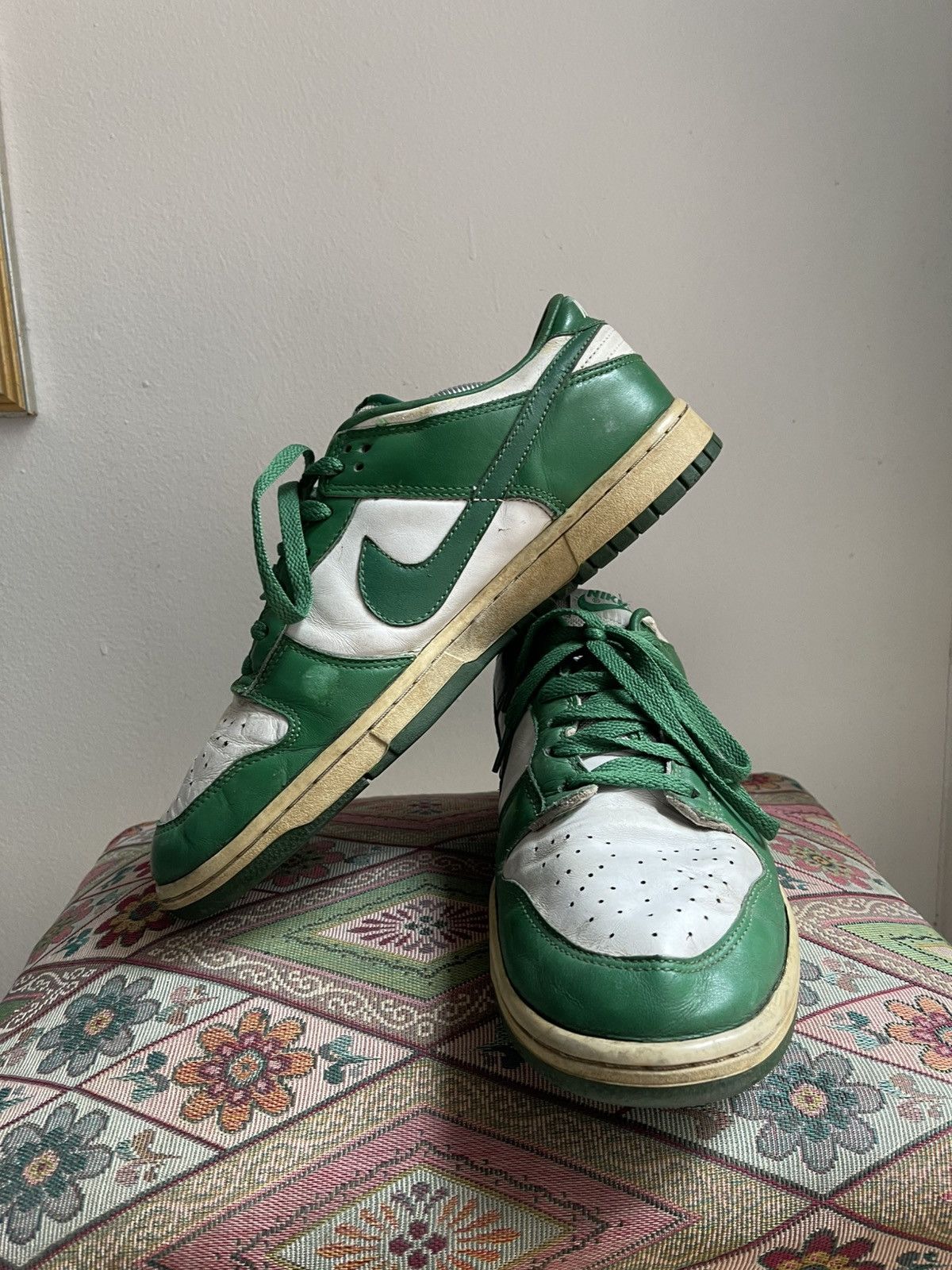 Nike Vintage Nike Dunk Low Celtic Pine Green 2004 Size US 10.5 / EU 43-44 - 4 Thumbnail