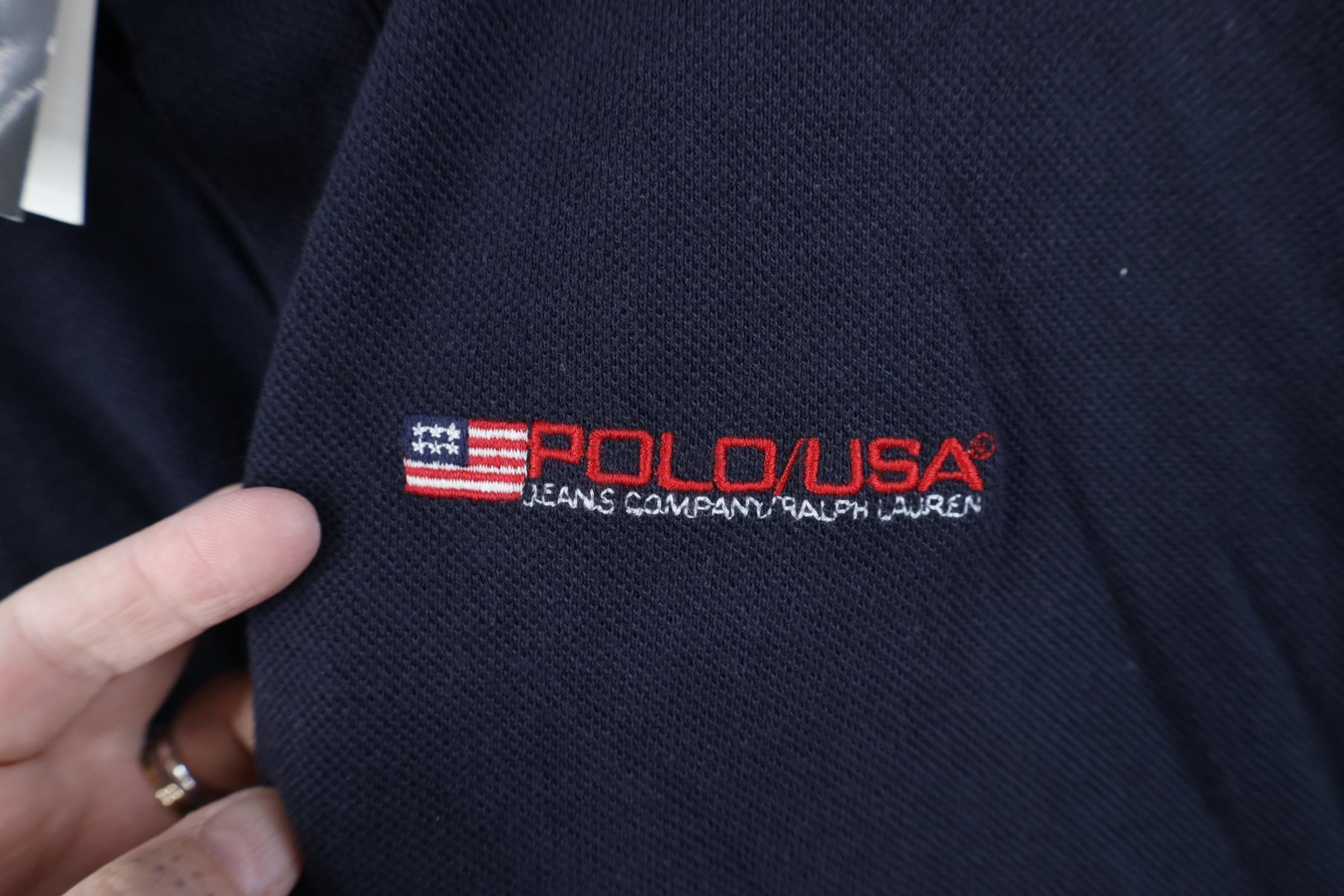 Polo Ralph Lauren Deadstock Vintage 90s Ralph Lauren Flag Golf Polo Shirt USA Size US XXL / EU 58 / 5 - 4 Thumbnail