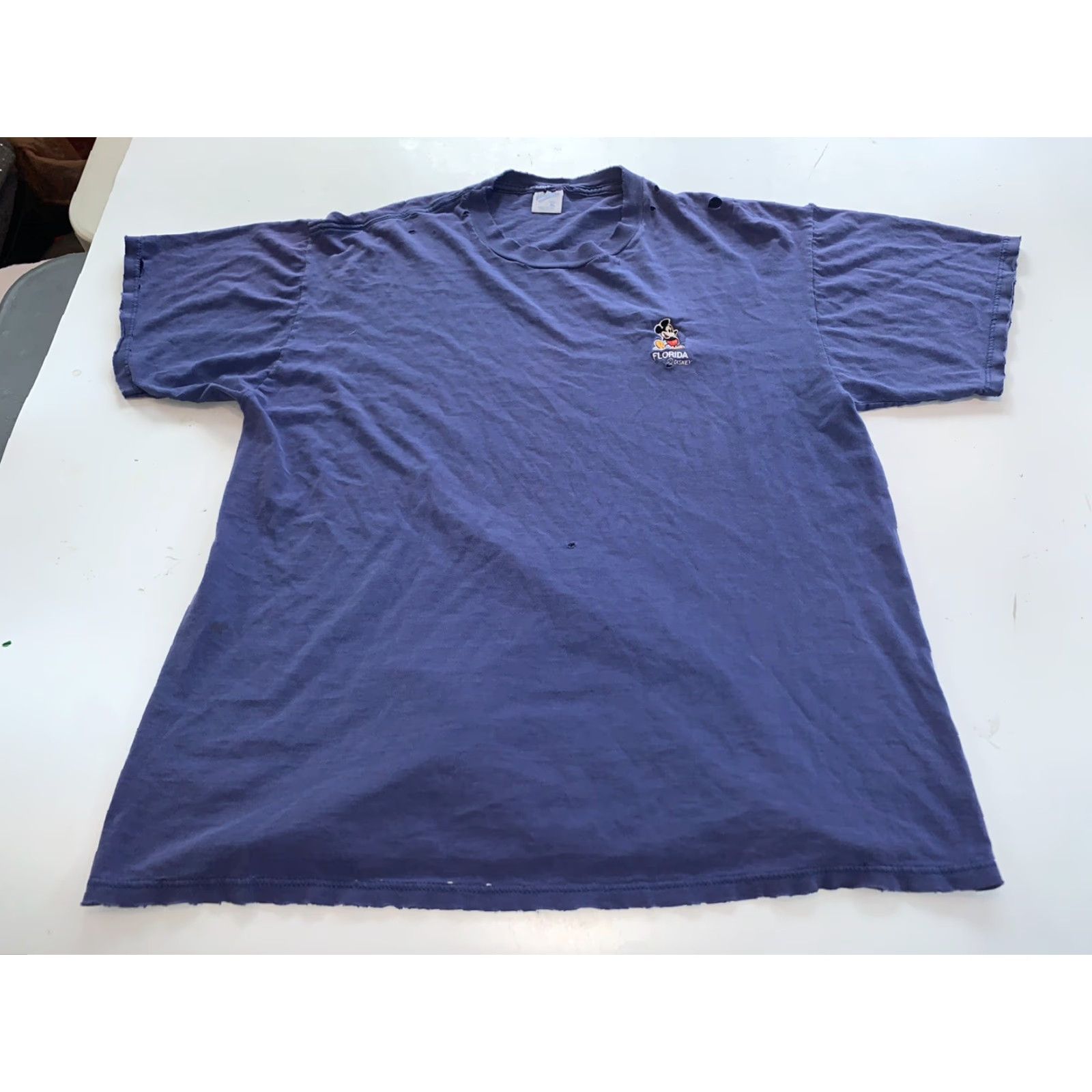 Velva Sheen VINTAGE Velva Sheen Disney Mickey Mouse Florida Graphic T Shirt Embroidered XL Men blue Mickey Mouse Embroidered Graphic Tee Vintage 90s Fans Mens Size US XL / EU 56 / 4 - 3 Thumbnail