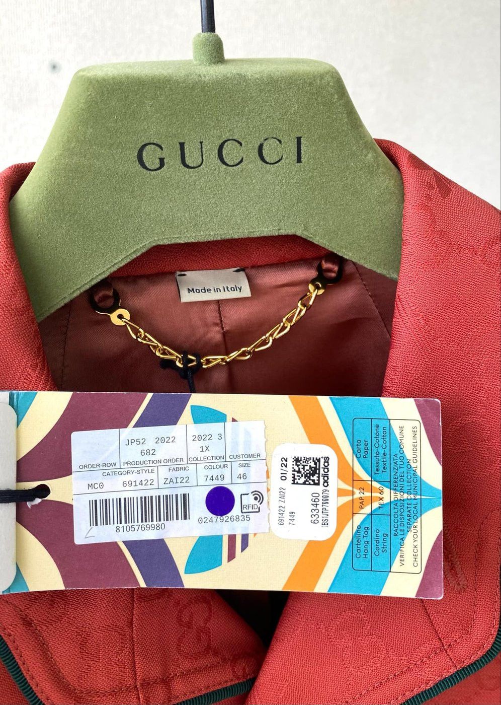 Adidas × Gucci The Gucci x Adidas GG Trefoil Coat Size L / US 10 / IT 46 - 21 Thumbnail