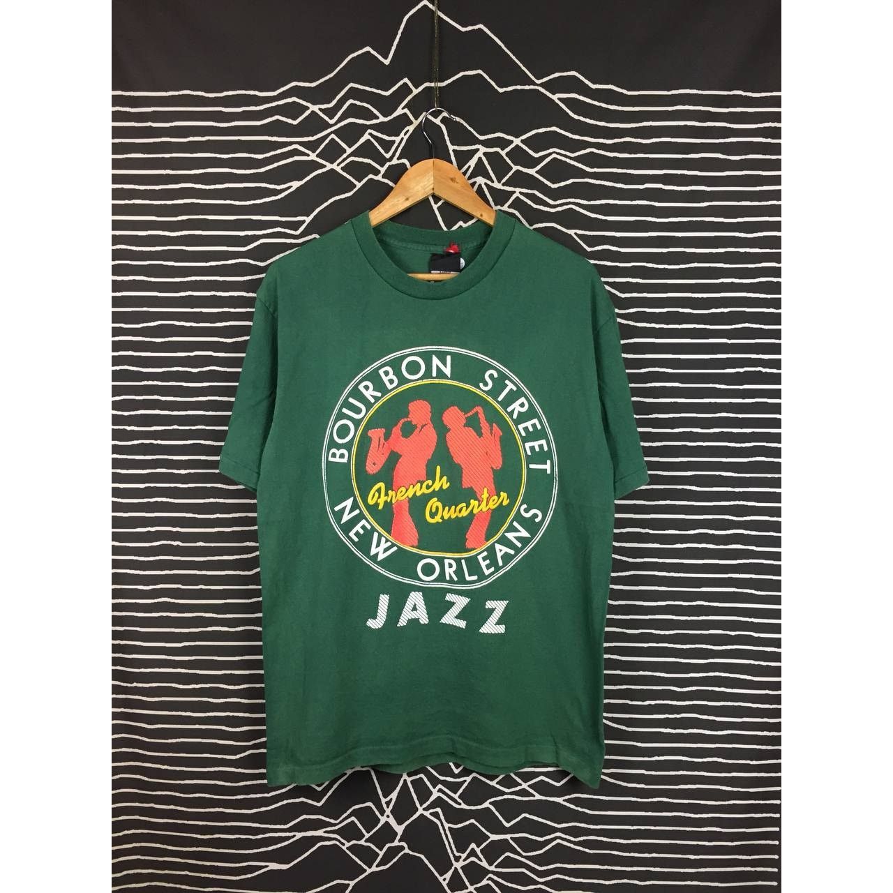 Band Tees × Vintage Vtg 90s Bourbon Street New Orleans Jazz French Quarter Tee Size US M / EU 48-50 / 2 - 2 Thumbnail