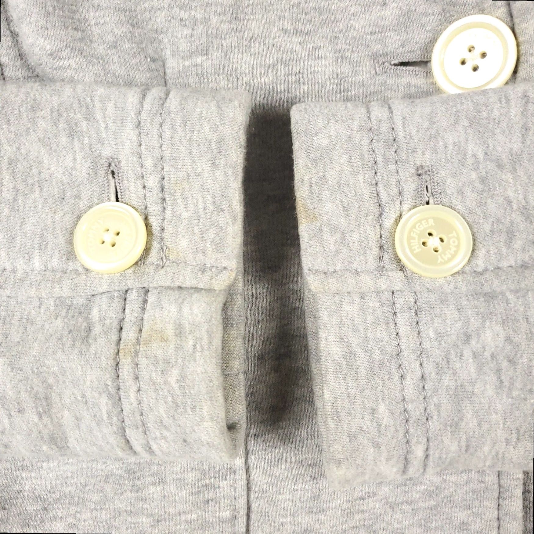 Tommy Hilfiger Tommy Hilfiger Blazer Women's Medium Gray Single Breasted Cotton Size M / US 6-8 / IT 42-44 - 5 Thumbnail