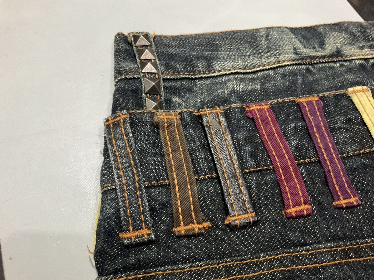 Beauty Beast 🔥 Y2K Nylaus Jeans Double Waist Studded Zippers Denim LGB Size US 32 / EU 48 - 12 Thumbnail
