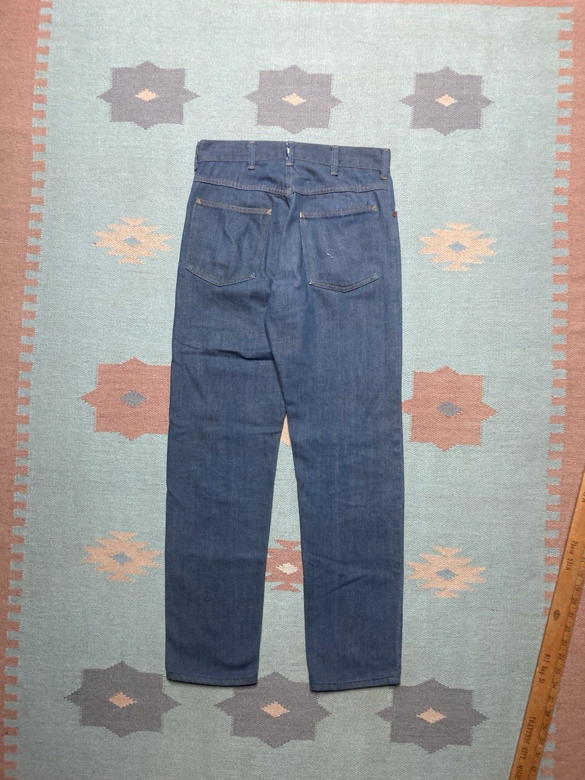 Vintage 70s denim jeans Ranchcraft JCPenney dark straight leg 28x28 Size US 28 / EU 44 - 8 Thumbnail