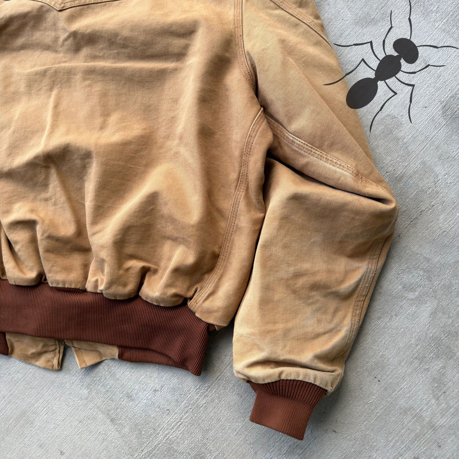 Carhartt × Vintage Vintage Y2K Carhartt brown Santa Fe work wear jacket Size US L / EU 52-54 / 3 - 9 Thumbnail