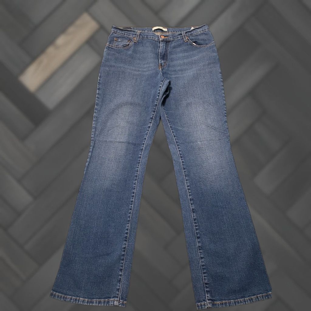 Levi's Levis 550 Relaxed Boot Cut Jeans Women's Size 12 M Blue Denim Stretch Size 34" / US 12 / IT 48 - 1 Thumbnail