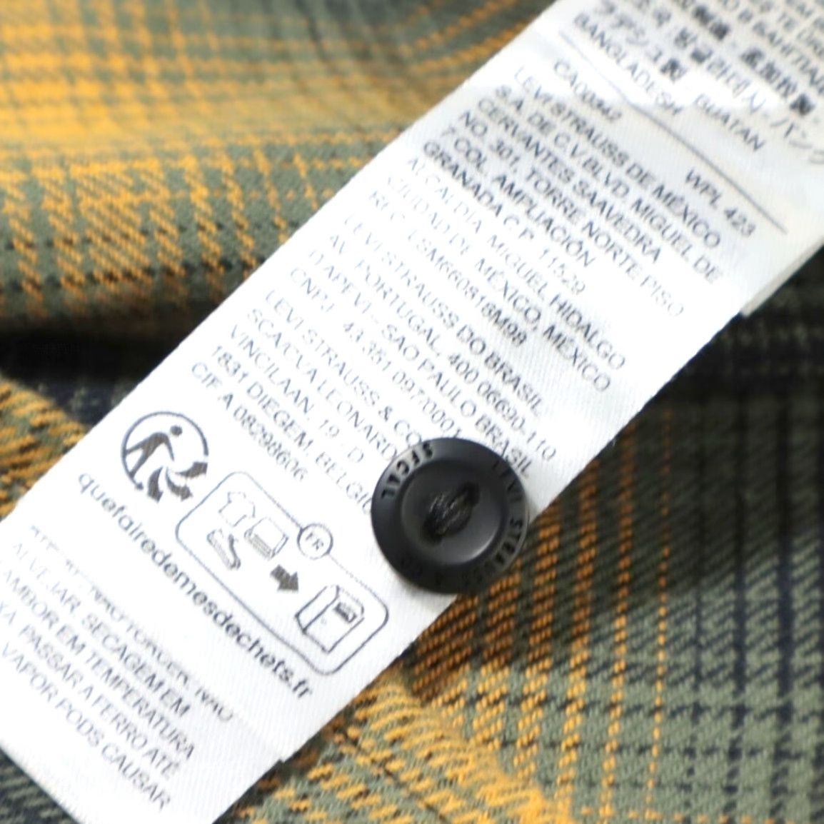 Vintage Levis The Worker Flannel Cotton Plaid Button Up Shirt Orange Men's 3XLT Size US XXL / EU 58 / 5 - 8 Thumbnail