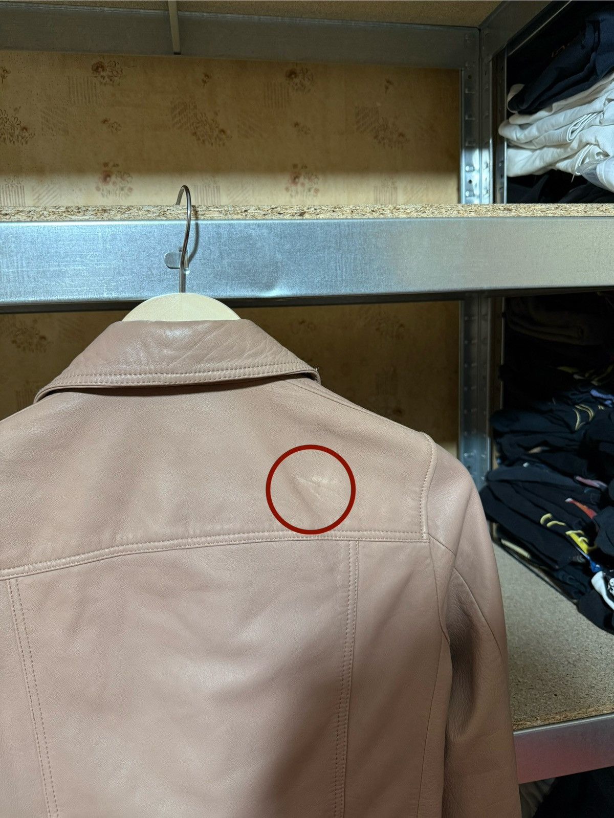 Allsaints × Designer ALL SAINTS DALBY BIKER LAMB BEIGE LEATHER FULL ZIPPER JACKET Size M / US 6-8 / IT 42-44 - 11 Thumbnail