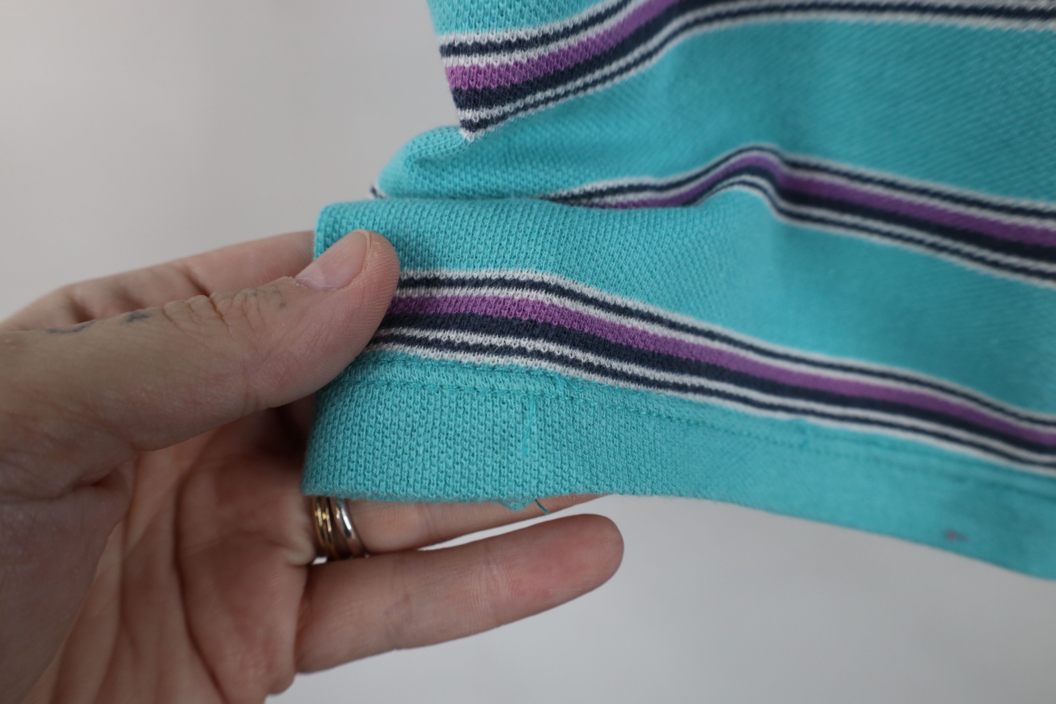 Aeropostale Vintage 90s Y2K Aeropostale Striped Collared Polo Shirt Size M / US 6-8 / IT 42-44 - 5 Thumbnail