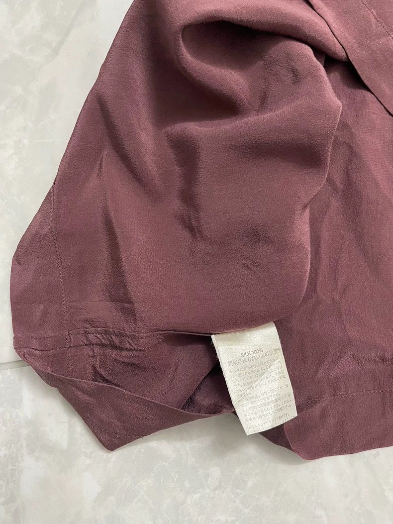 Issey Miyake issey miyake Wine red silk blouse 2505-Nextarrow Size M / US 6-8 / IT 42-44 - 4 Thumbnail
