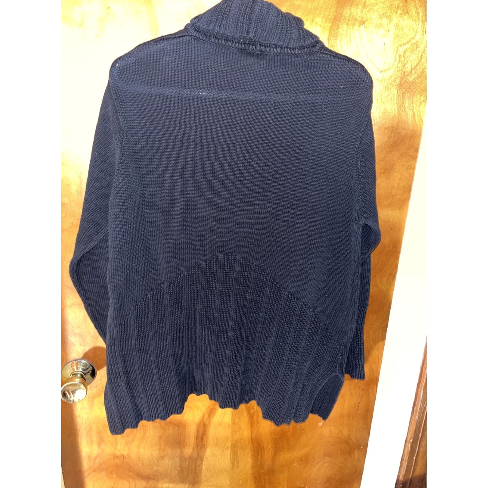 J. Jill VINTAGE J. Jill Women's Pullover Sweater Medium Cotton Blue Turtleneck All Seasons Casual Winter Fall Spring Summer Womens Size M / US 6-8 / IT 42-44 - 6 Thumbnail