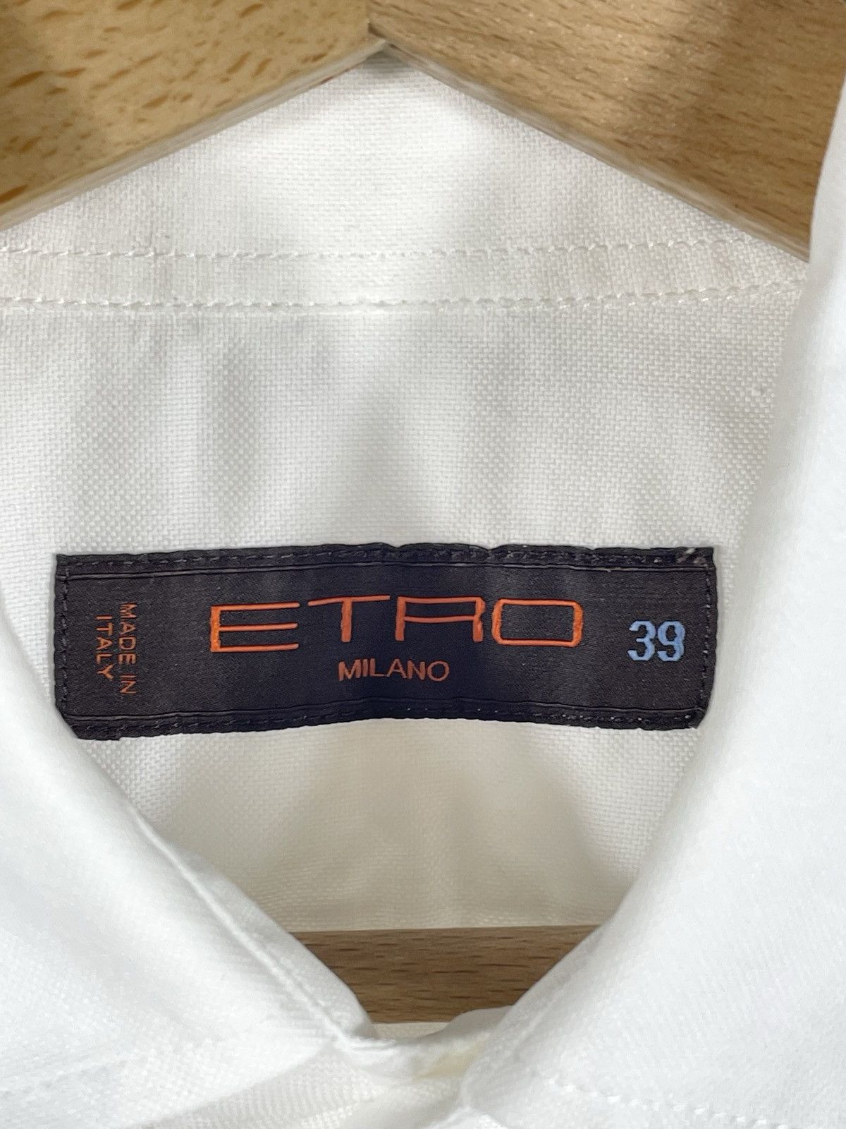 Designer × Etro Etro white button ups shirt made in Italy designer luxury Size US M / EU 48-50 / 2 - 5 Thumbnail
