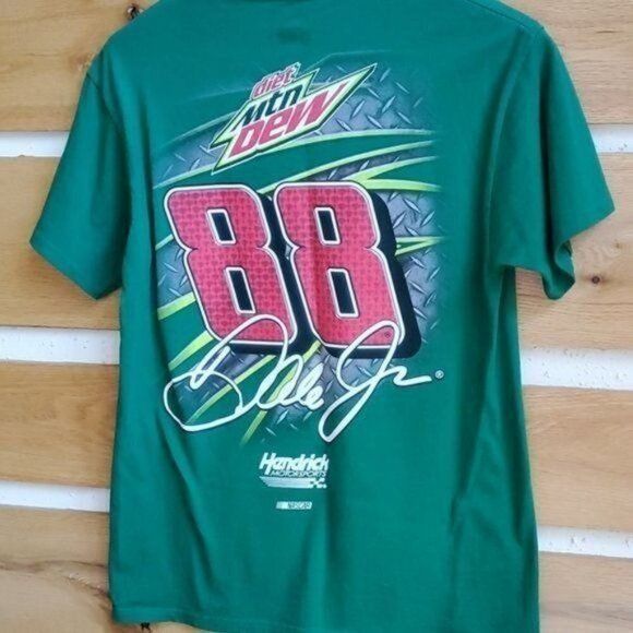 NASCAR Nascar Vintage Graphic Dale Earnhardt Green Crew Neck Short Size US M / EU 48-50 / 2 - 5 Thumbnail