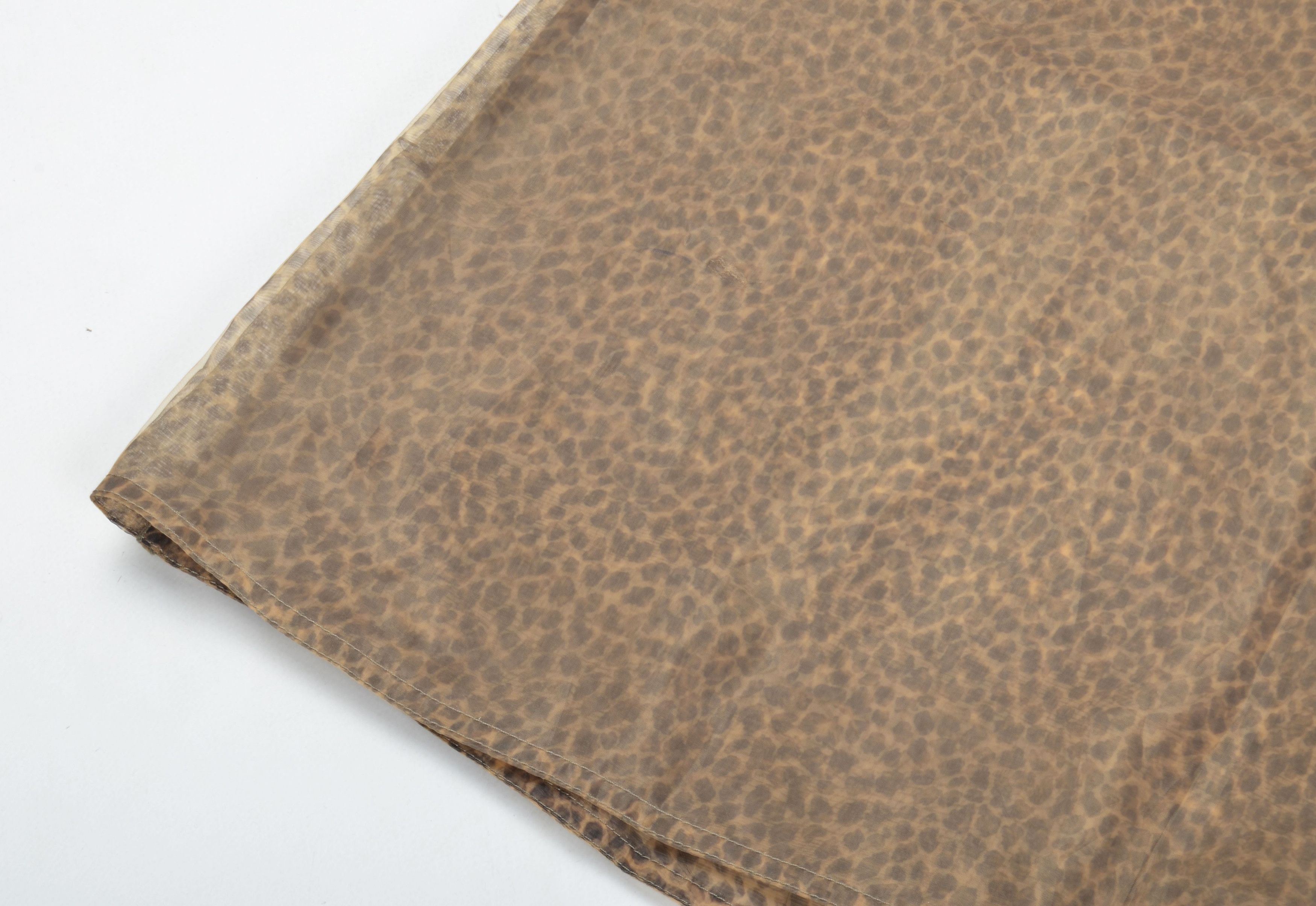 STRENESSE Strenesse Gabriele Strehle 90's Leopard Glam Mesh Skirt Size 31" - 6 Thumbnail