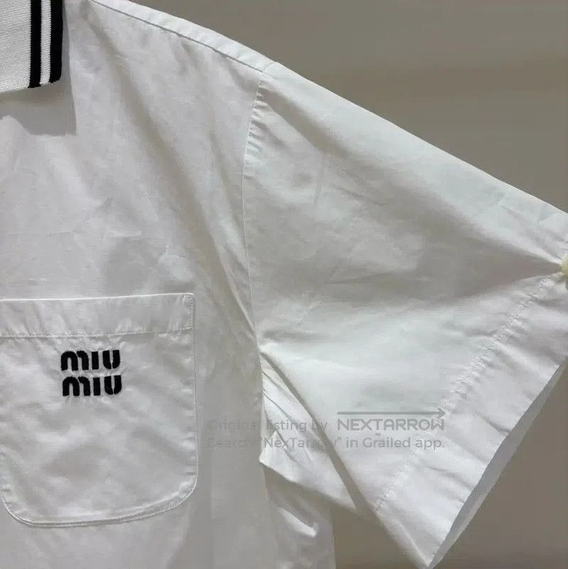Miu Miu Miu Miu Summer White Cotton Dress . Size M / US 6-8 / IT 42-44 - 4 Thumbnail