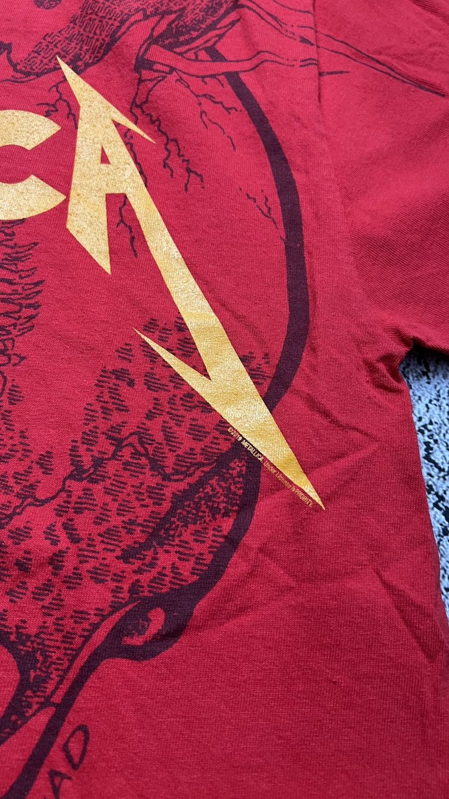 Gildan Metallica damage inc pushead overprinted gildan 2018 tee Size US L / EU 52-54 / 3 - 5 Thumbnail