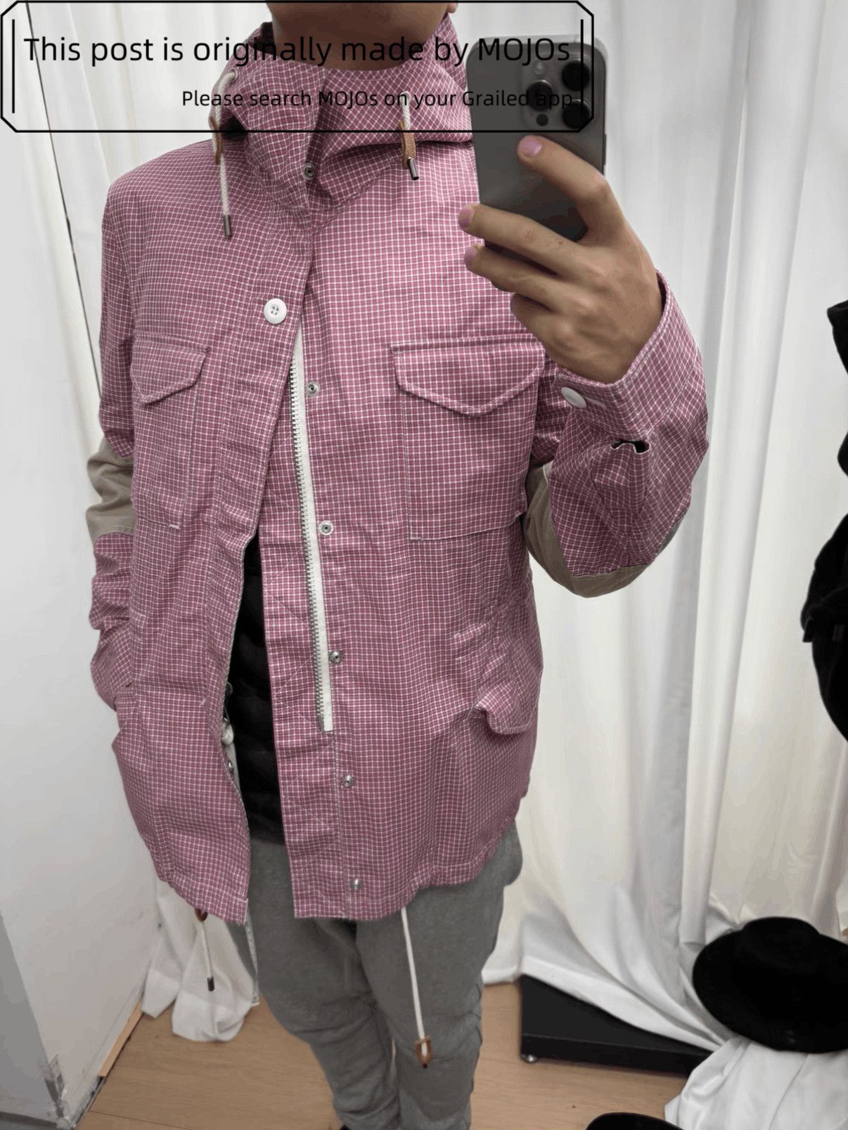 Junya Watanabe Junya Watanabe Pink Plaid Mountain Jacket mojos542026 Size US M / EU 48-50 / 2 - 9 Thumbnail