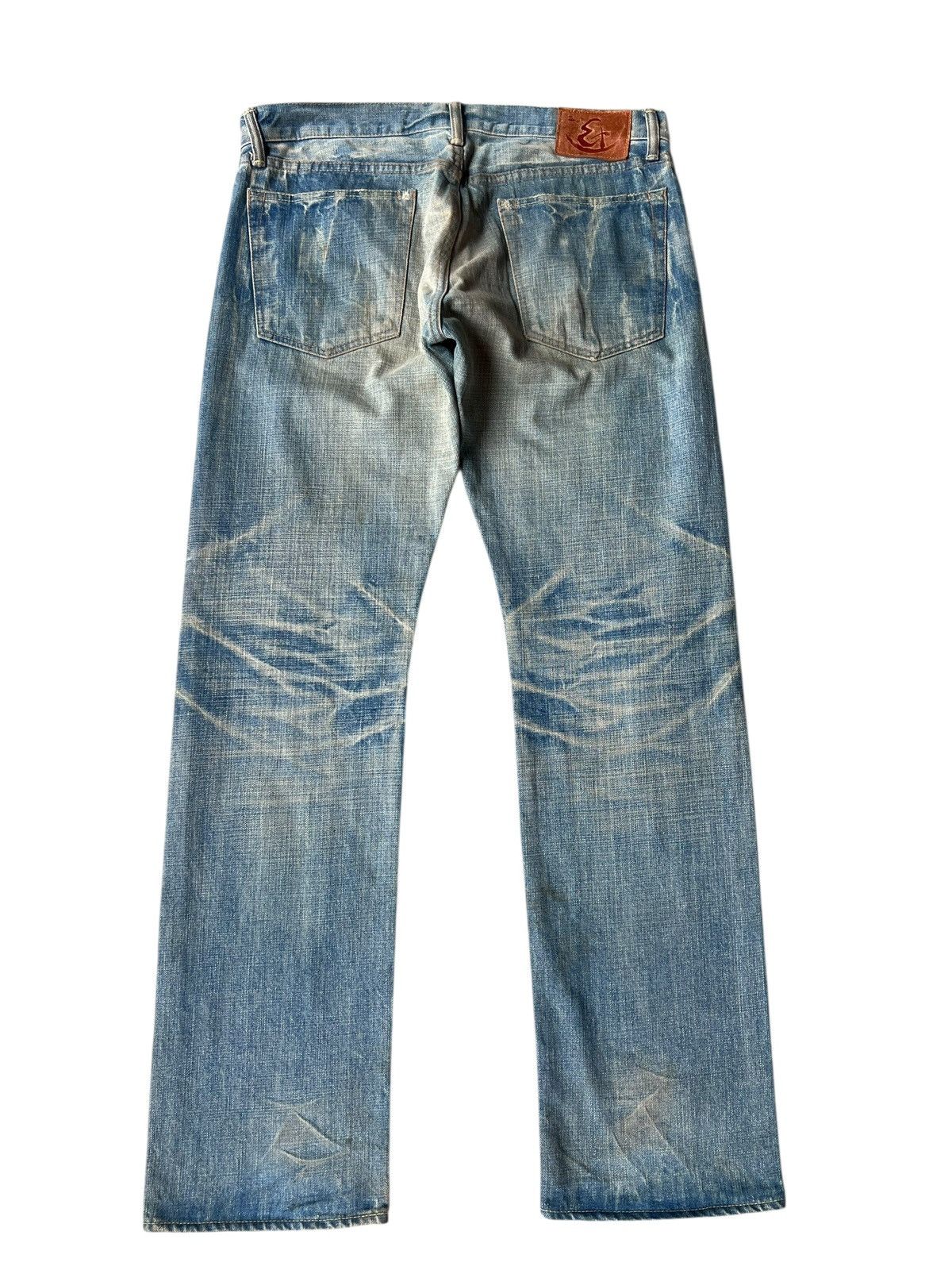 Eternal ETERNAL Japan Buttonfly Distressed Aging Mud Denim Jeans Size US 34 / EU 50 - 15 Thumbnail