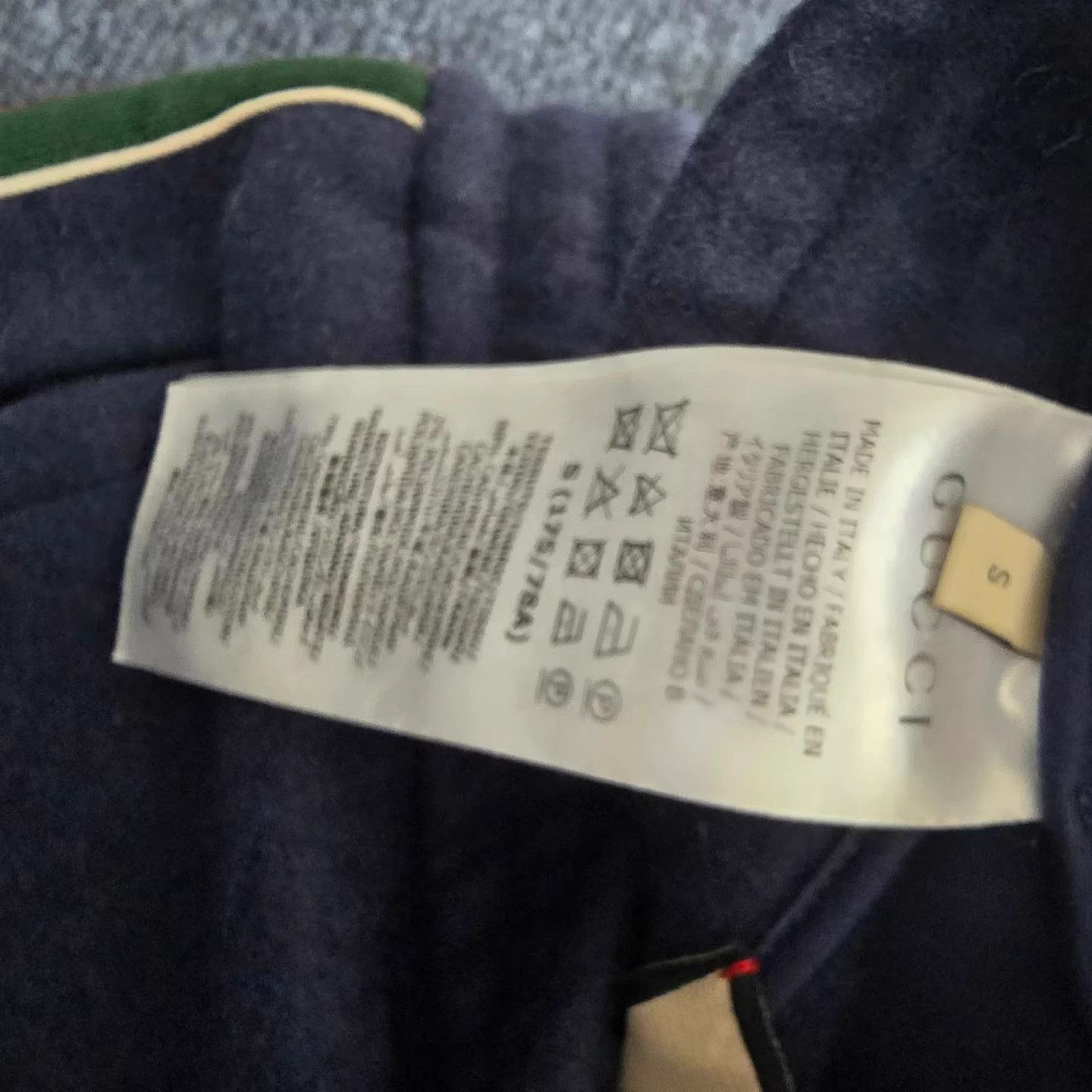 Gucci Gucci Blue Logo Wool Print Stripe Drawstring Sweatpants Size US 29 - 4 Thumbnail