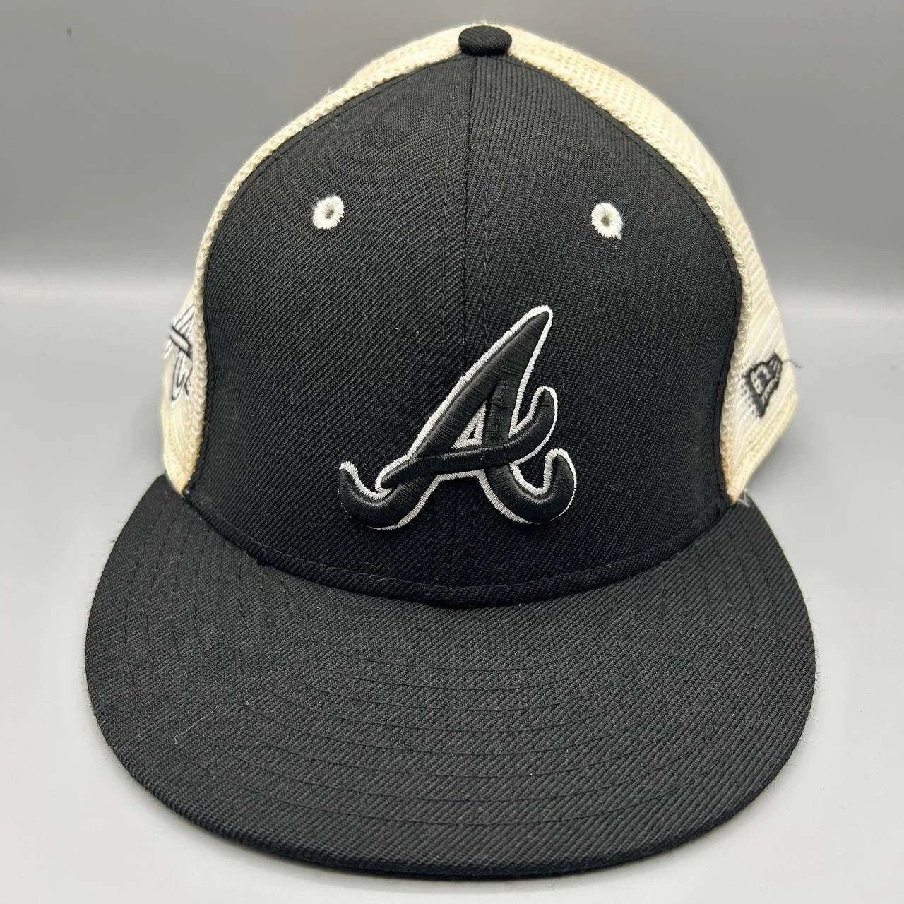 New Era Atlanta Braves Hat Men 8 Embroidered 59Fifty New Era Fitted Size ONE SIZE - 1 Thumbnail
