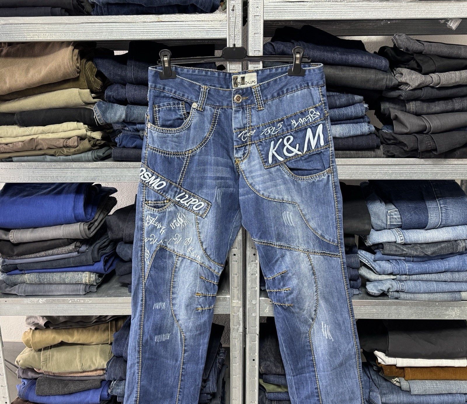 Other Kosmo Lupo y2k Denim Zipper Japan Style Distressed Jeans Size US 32 / EU 48 - 2 Thumbnail