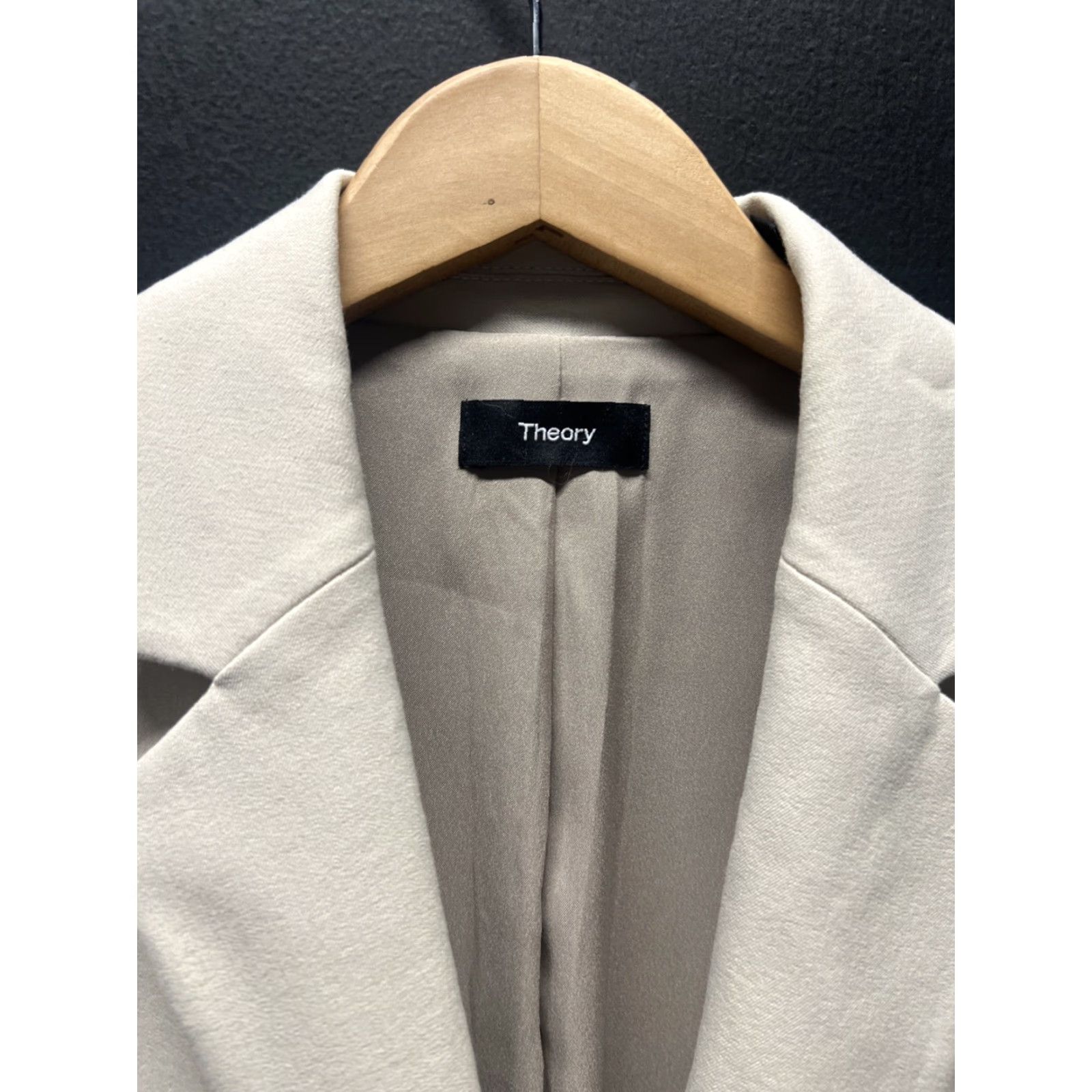 Theory Theory Blazer Womens Beige 12 Size XL / US 12-14 / IT 48-50 - 2 Thumbnail