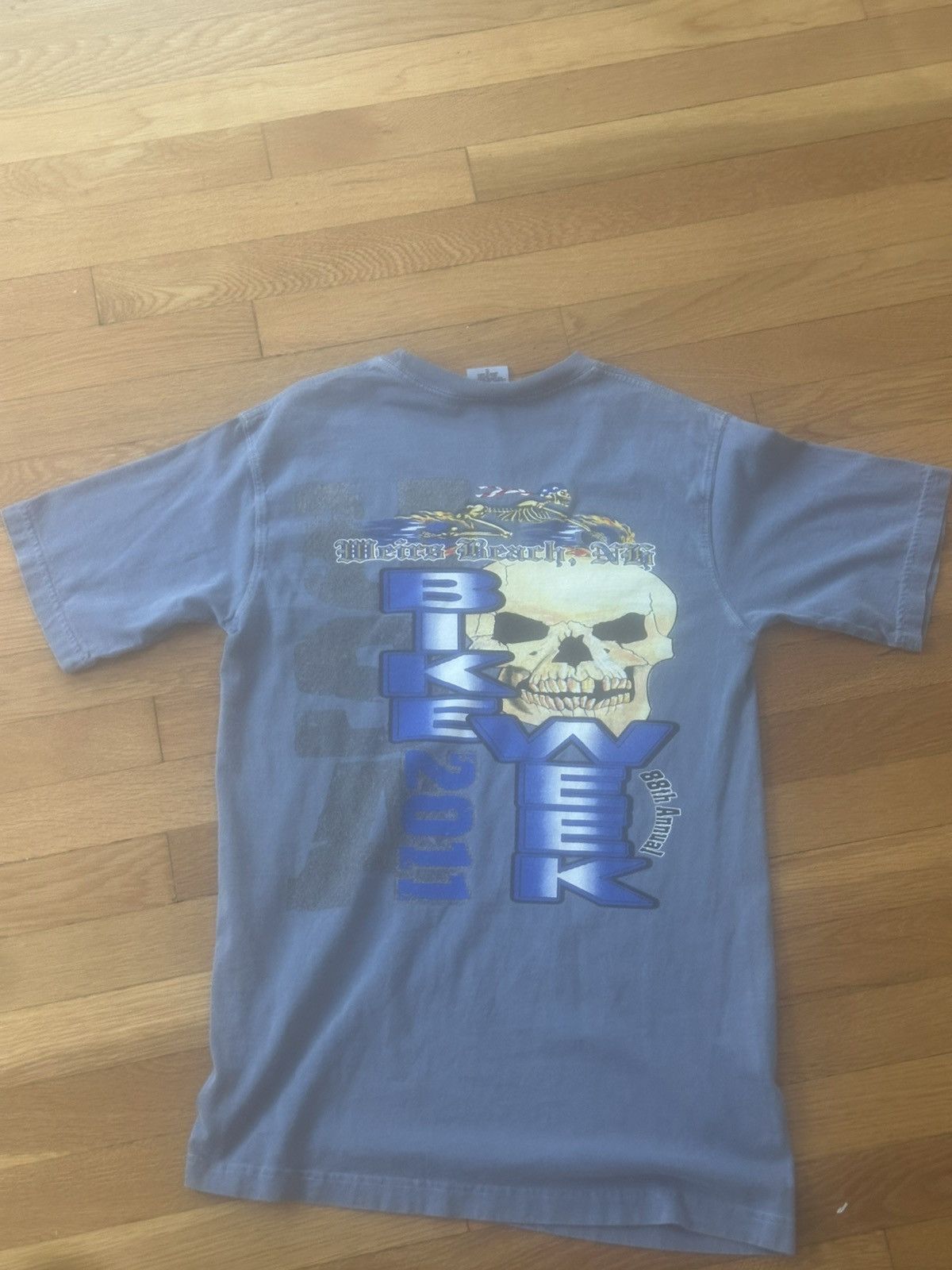 Vintage Weirs bike week 2011 shirt 88th annual nh Size US S / EU 44-46 / 1 - 2 Thumbnail